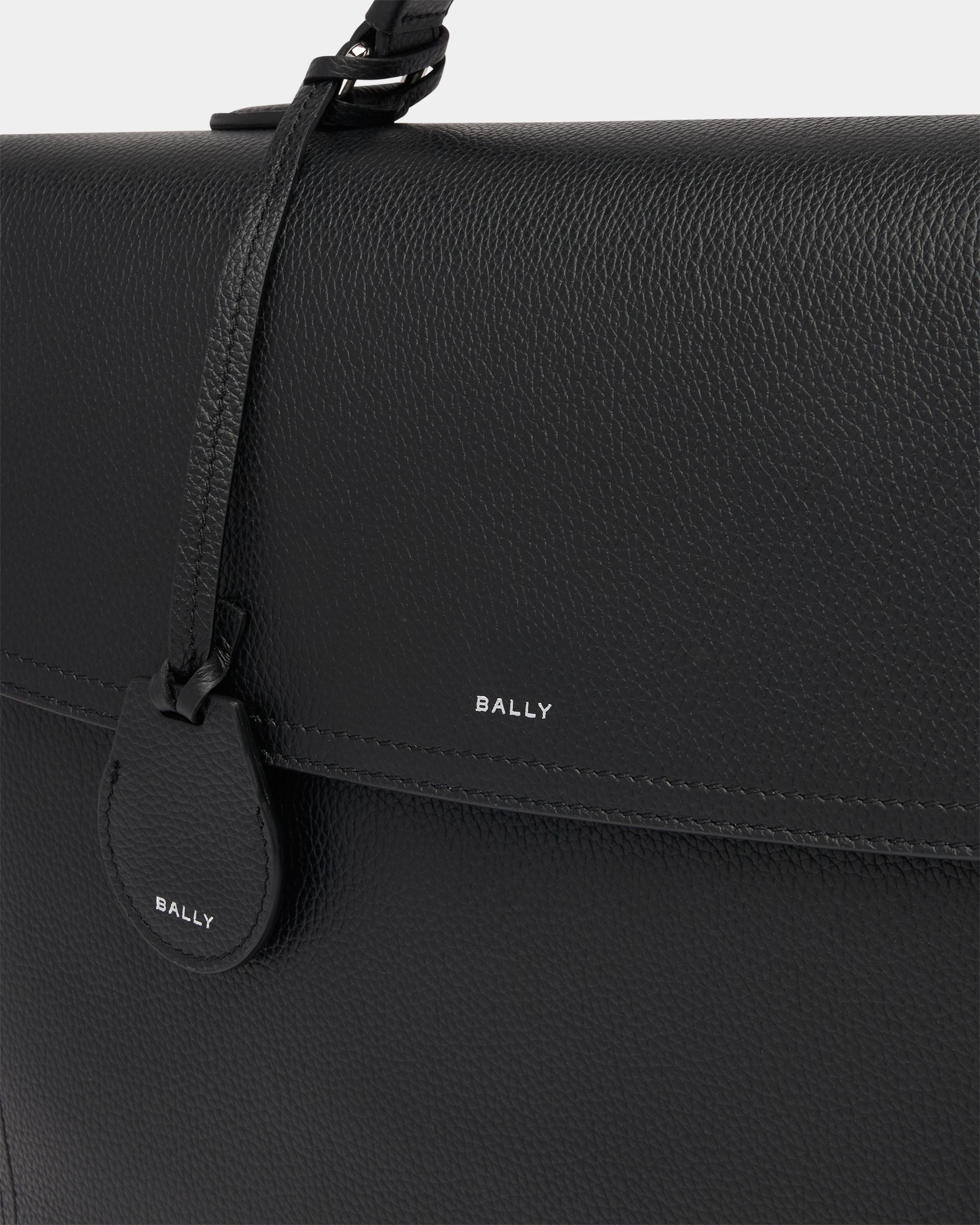 Bally Global - Capitol Briefcase in Black Grained Leather - Black