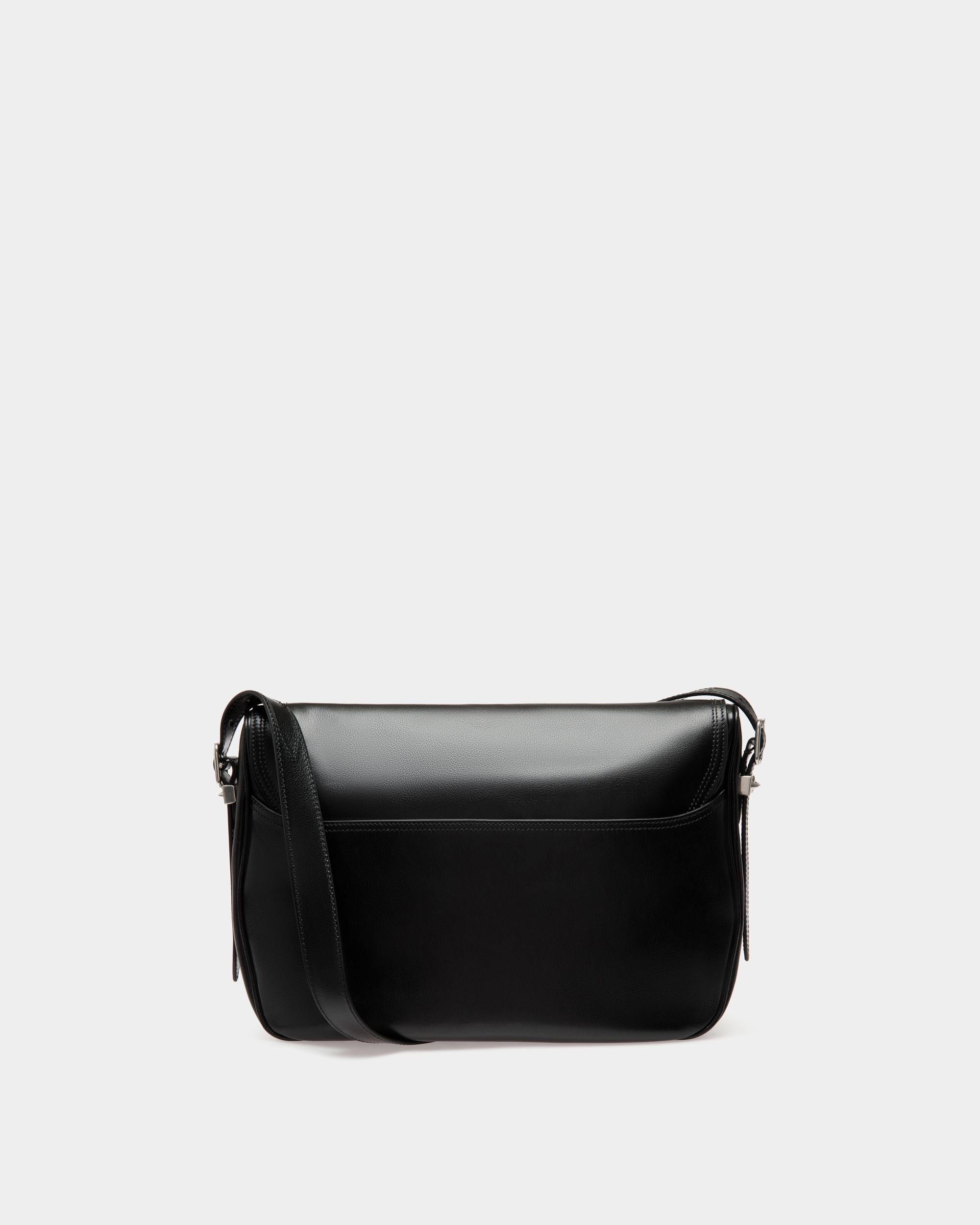 Bally Global - Beckett Crossbody Bag in Black Leather With Bally Studs - Black