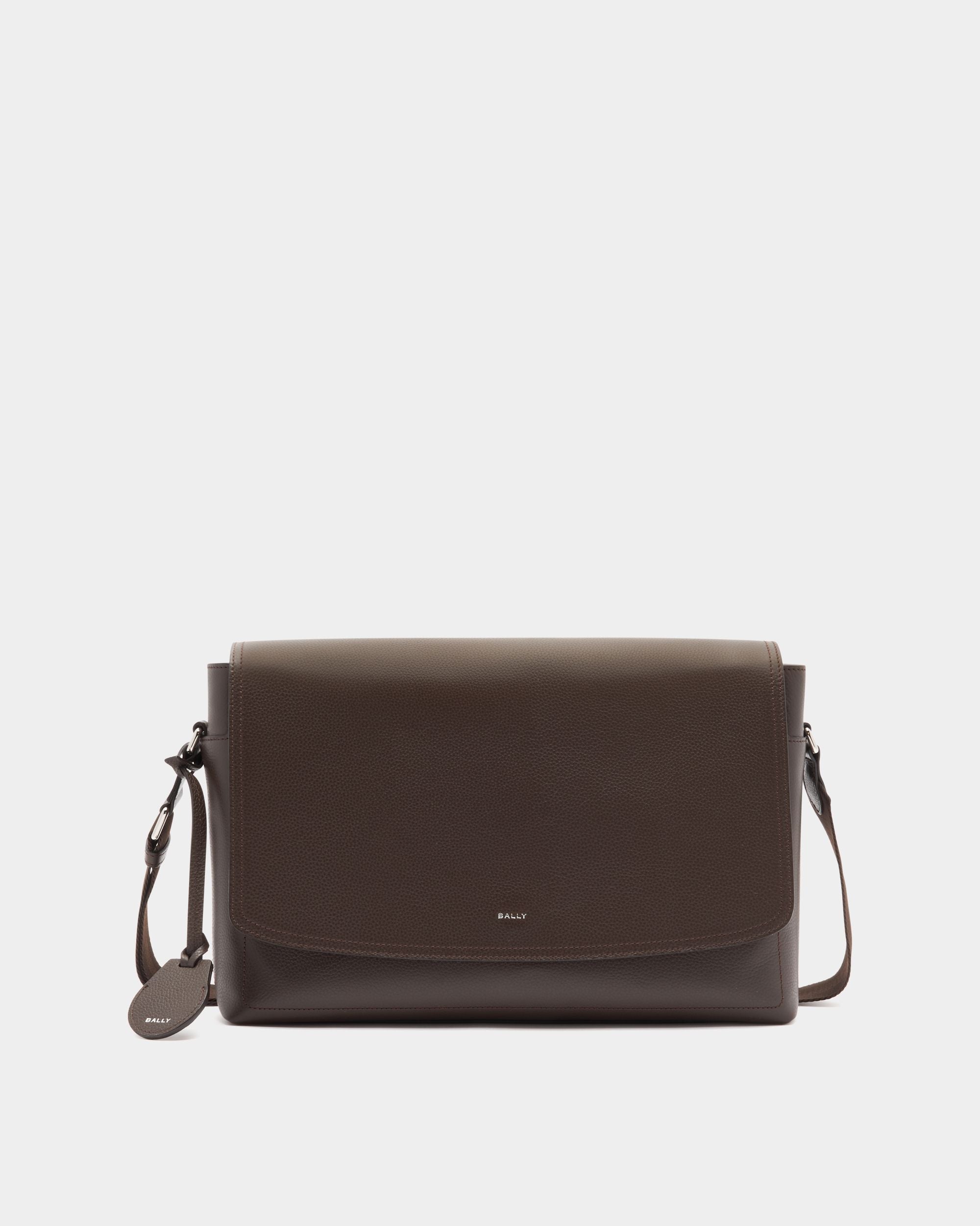 Bally Global - Sac À Bandoulière Capitol En Cuir Grainé Ebano - Marron
