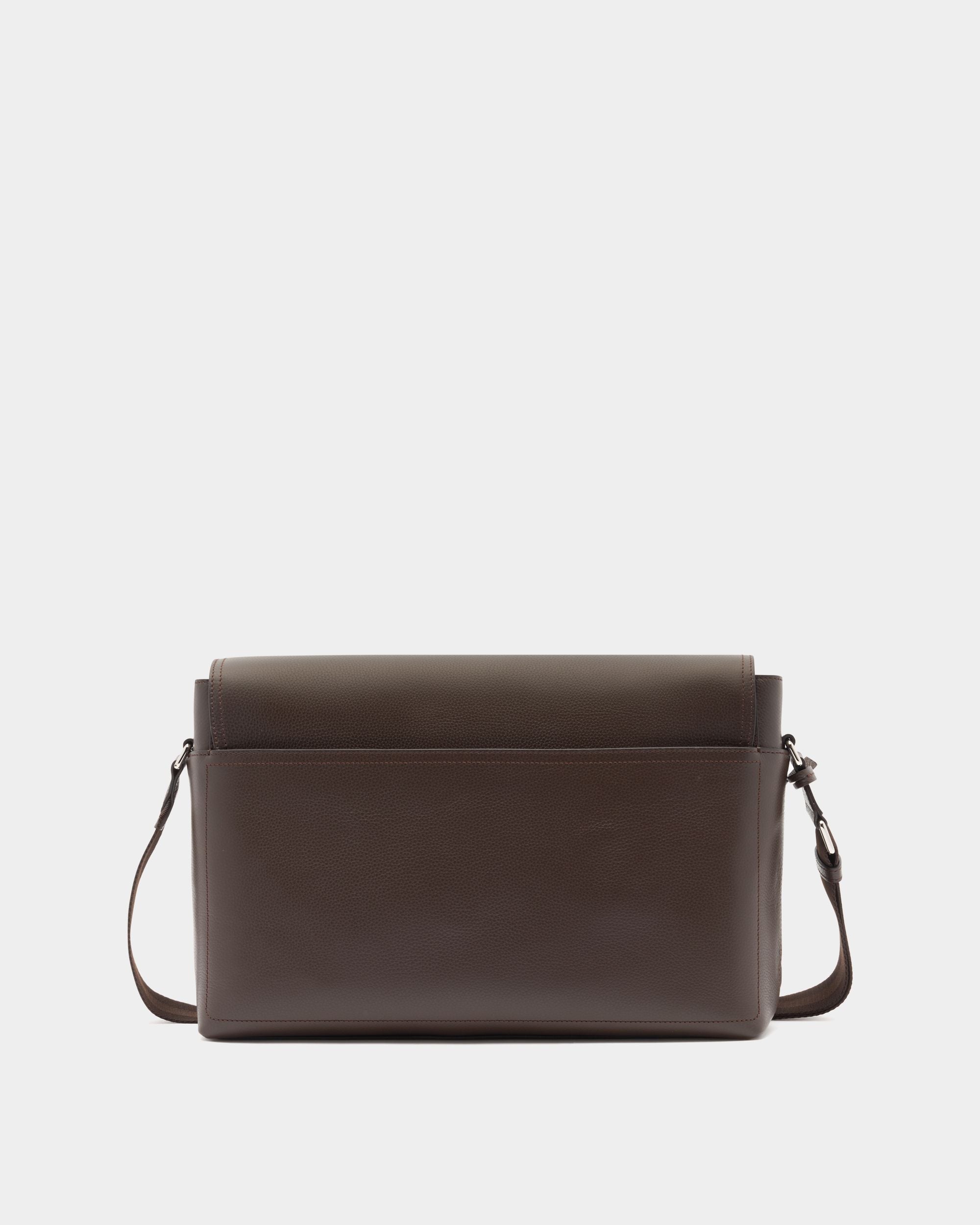 Bally Global - Sac À Bandoulière Capitol En Cuir Grainé Ebano - Marron