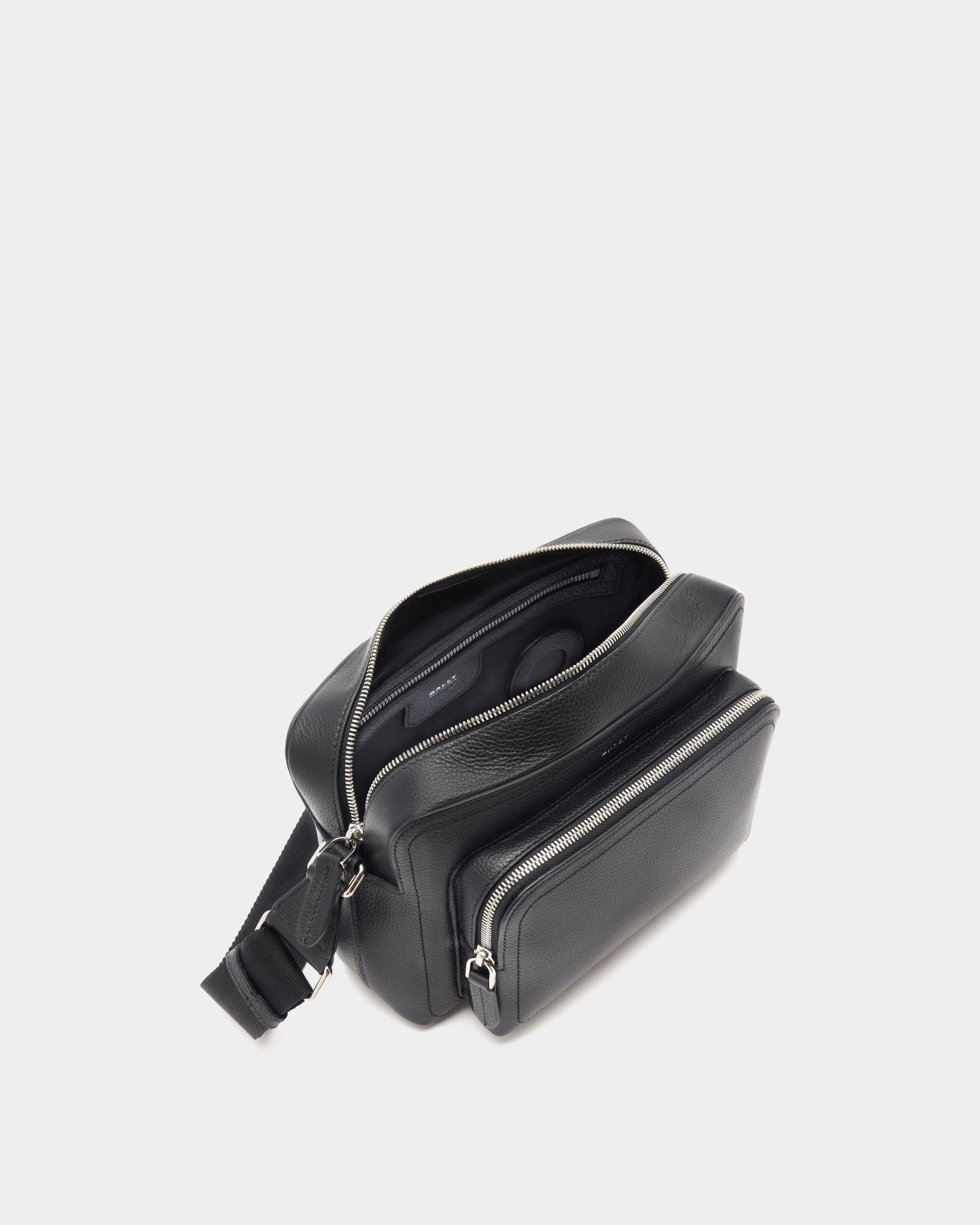 Bally Global - Sac À Bandoulière Capitol En Cuir Grainé Noir - Noir