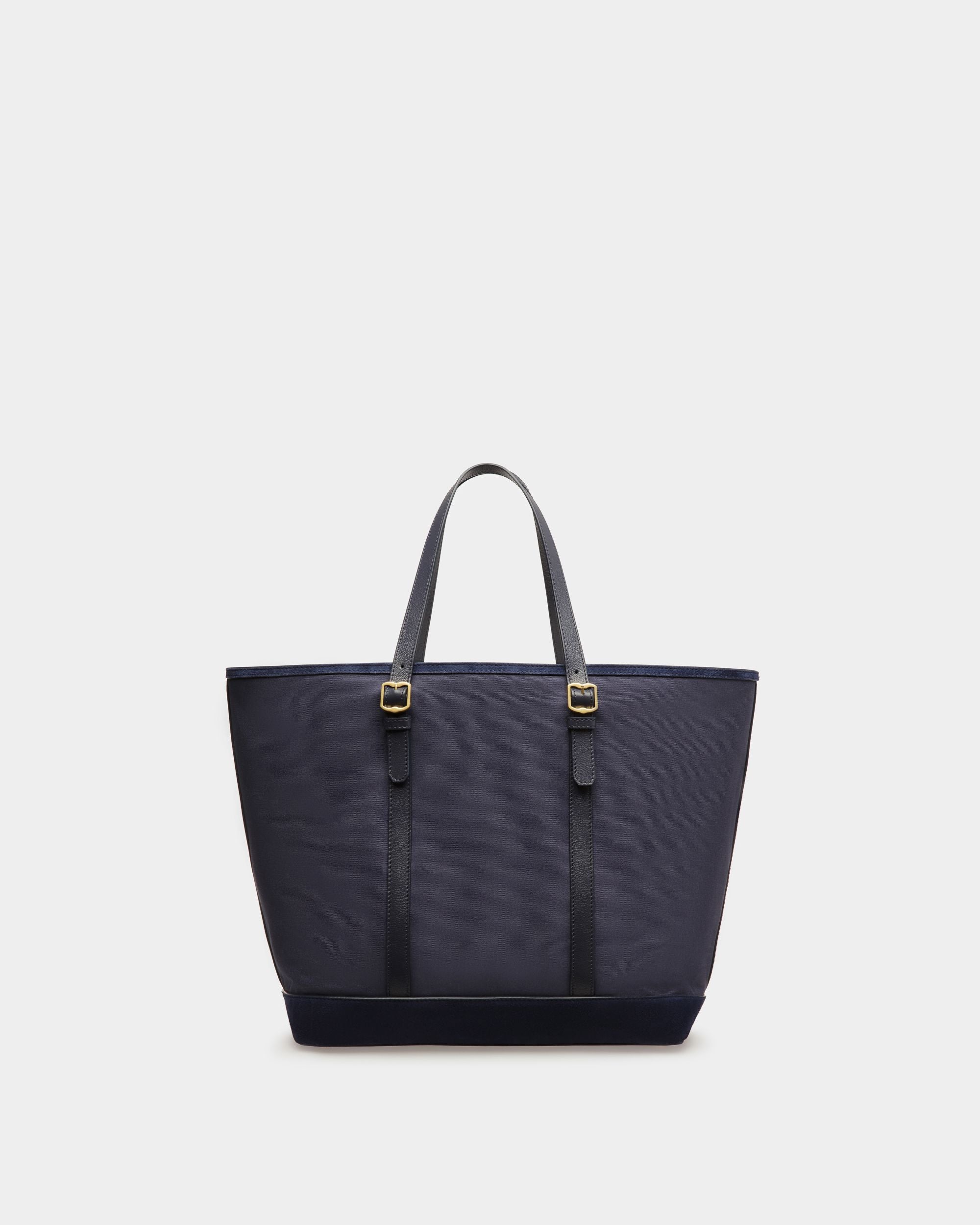 Bally Global - Tote Bag Gare De Tela Azul Marino - Azul