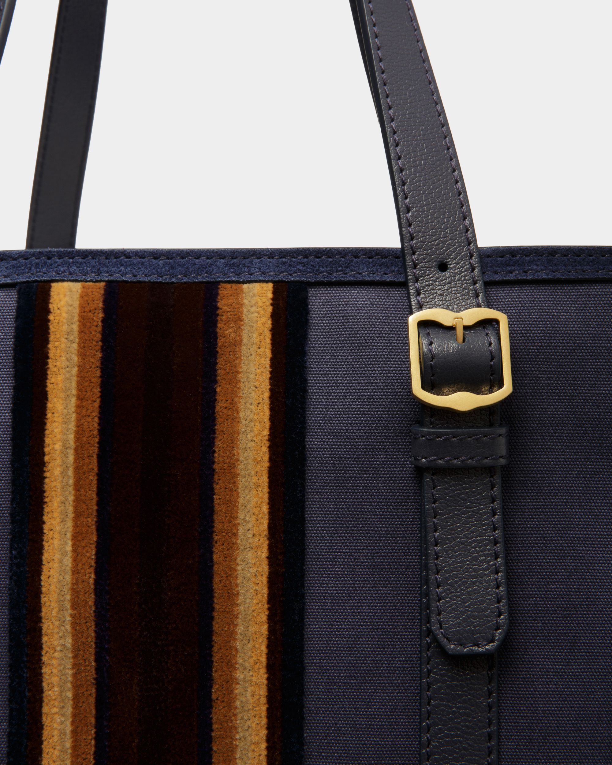 Bally Global - Tote Bag Gare De Tela Azul Marino - Azul