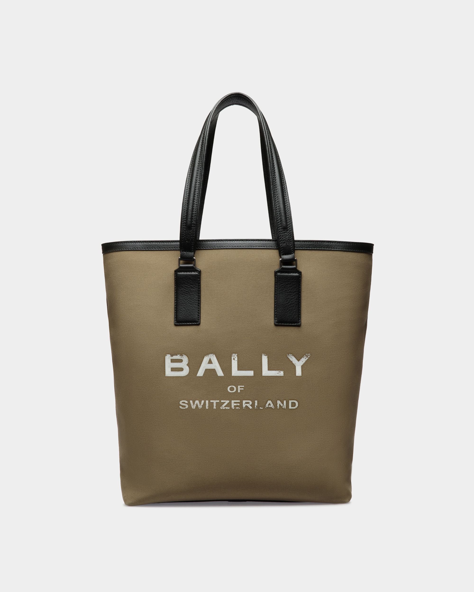 Bally Global - Arkle Tote Bag in Khaki Canvas - Green
