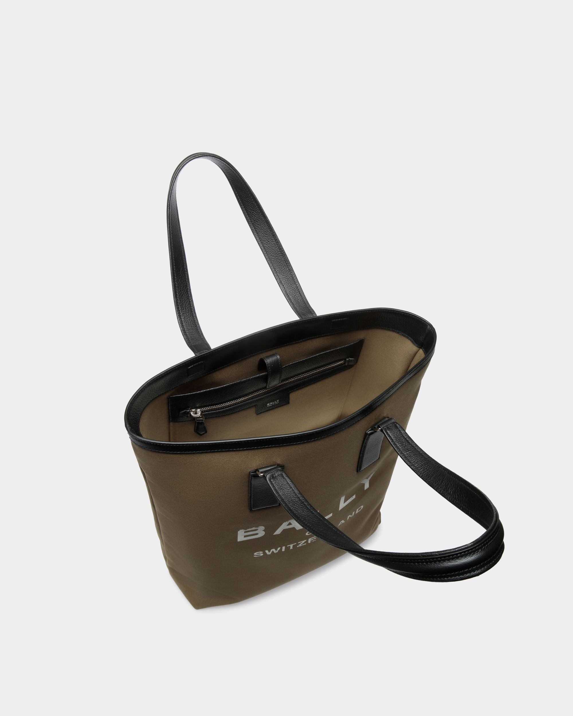 Bally Global - Arkle Tote Bag in Khaki Canvas - Green