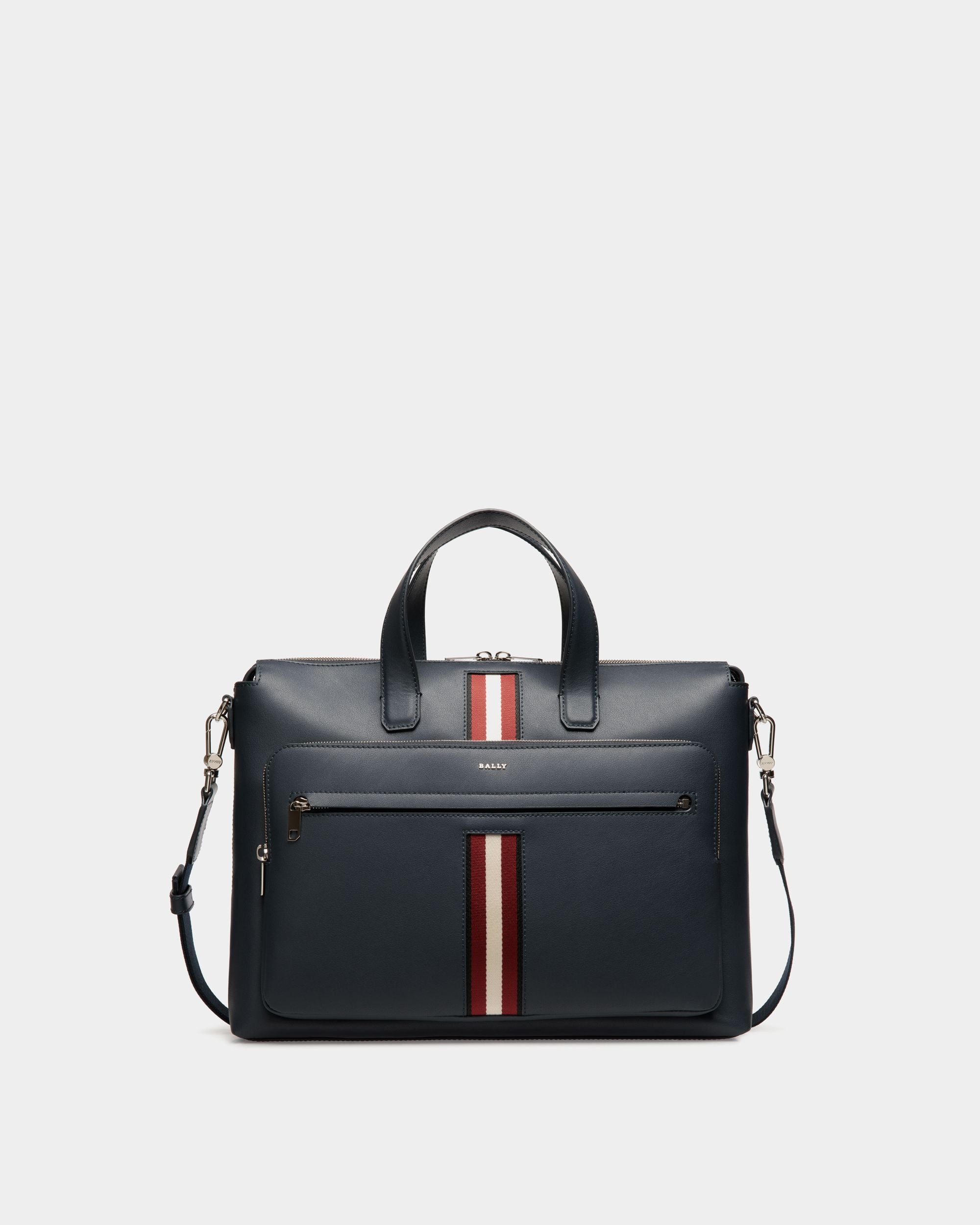 Bally Global - Cartable En Cuir Bleu - Bleu