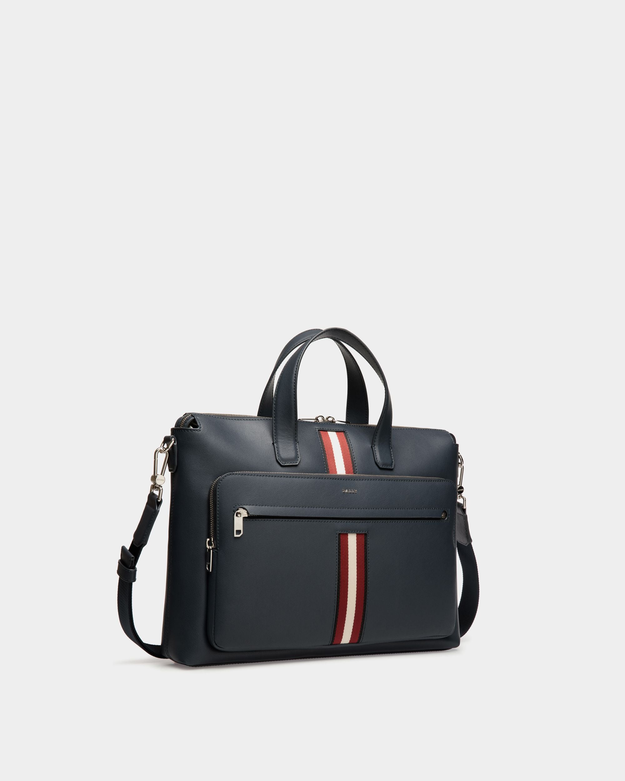 Bally Global - Cartable En Cuir Bleu - Bleu