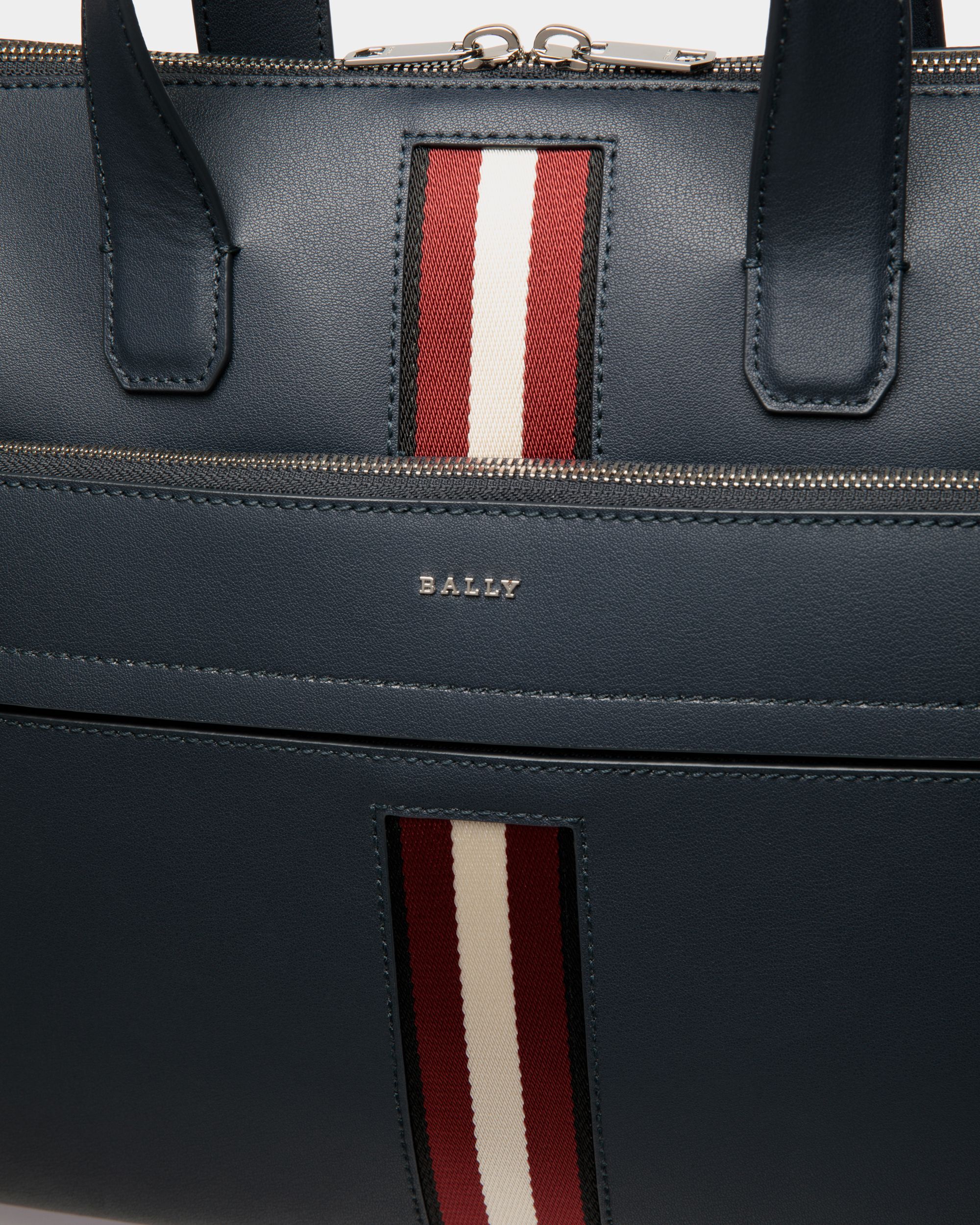 Bally Global - Cartable En Cuir Bleu - Bleu