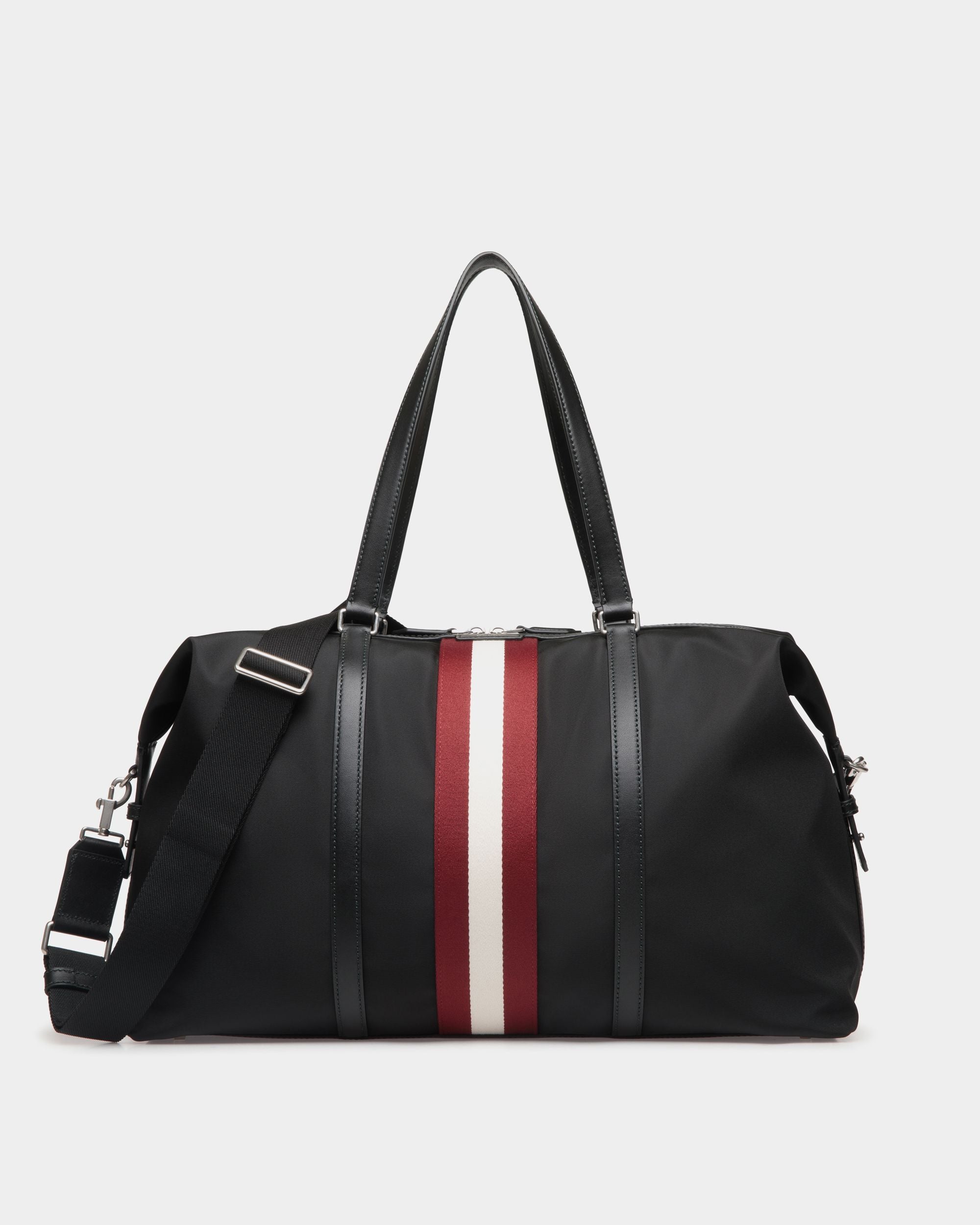 Bally Global - Sac De Week-End Code En Nylon Noir - Noir