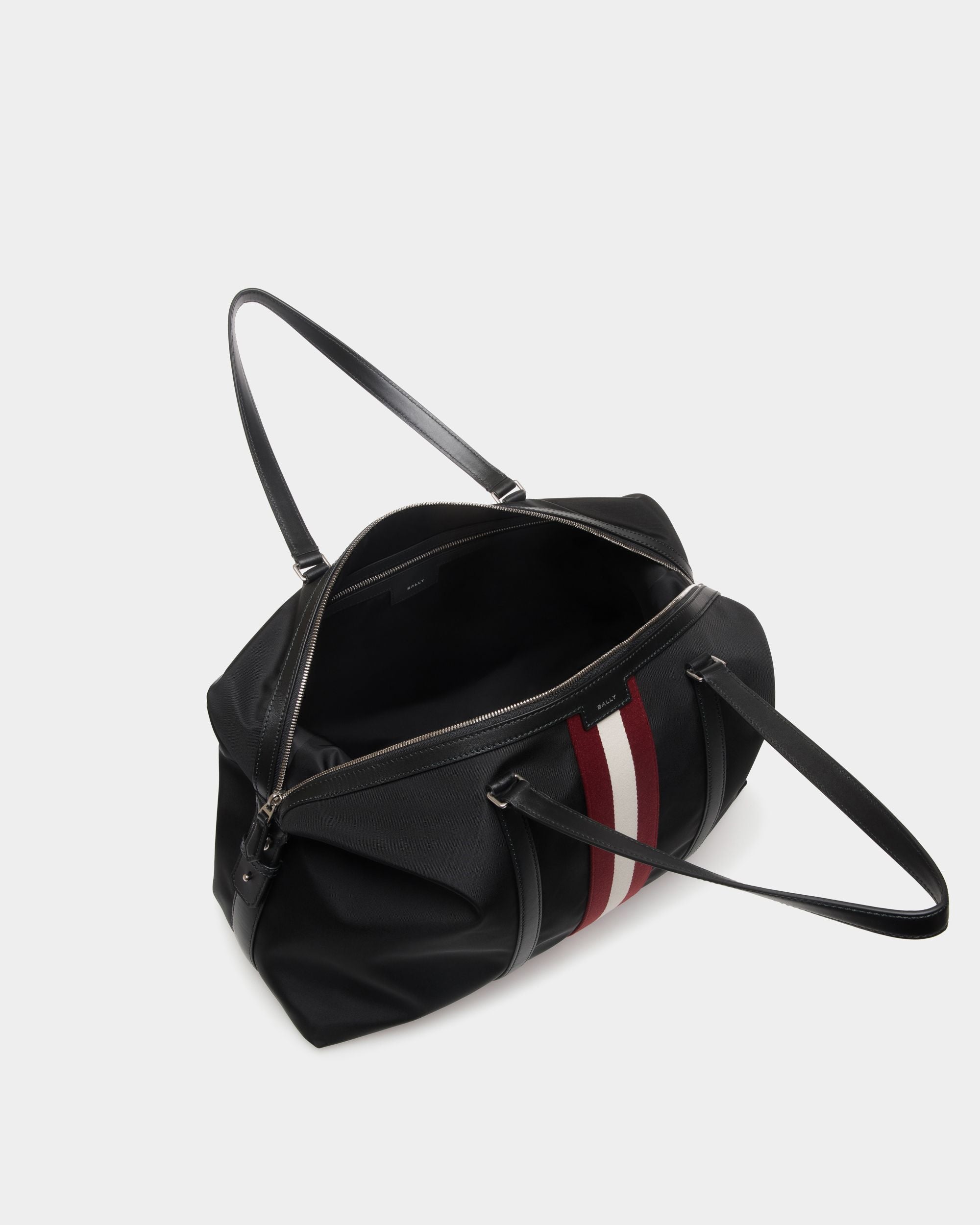 Bally Global - Sac De Week-End Code En Nylon Noir - Noir