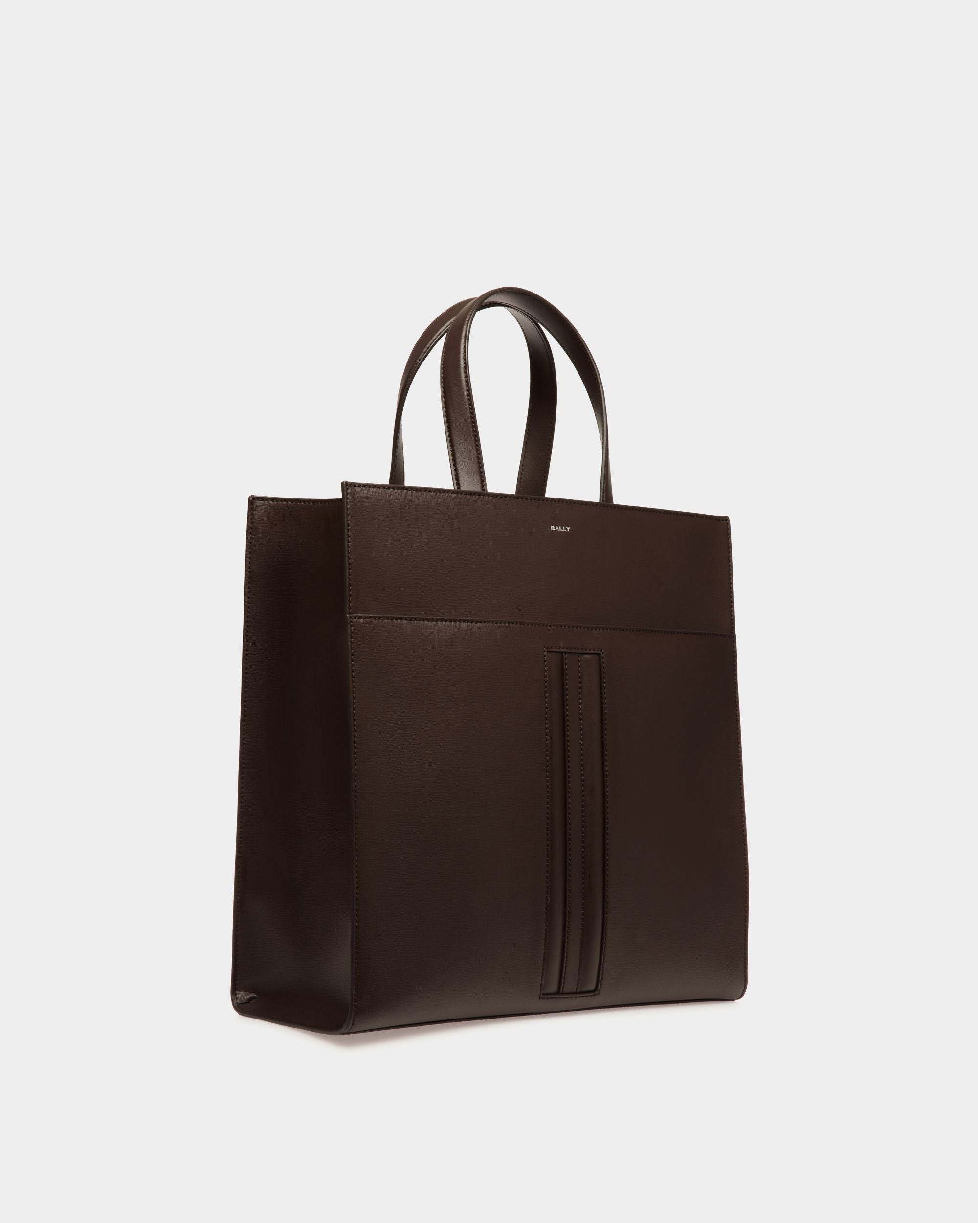 Bally Global - Mythos Tote in Ebano Recycled Leather - Brown