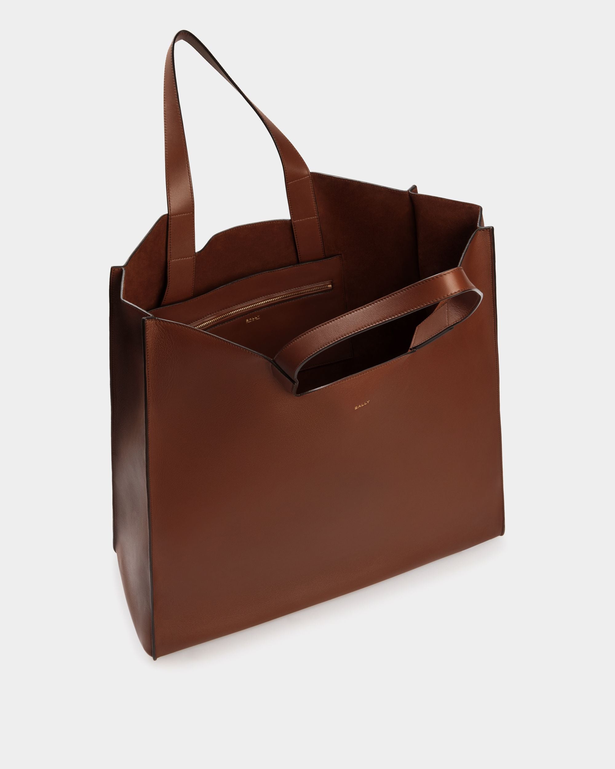 Bally Global - Bolso Tote Easy Bally De Piel Marrón - Marrón