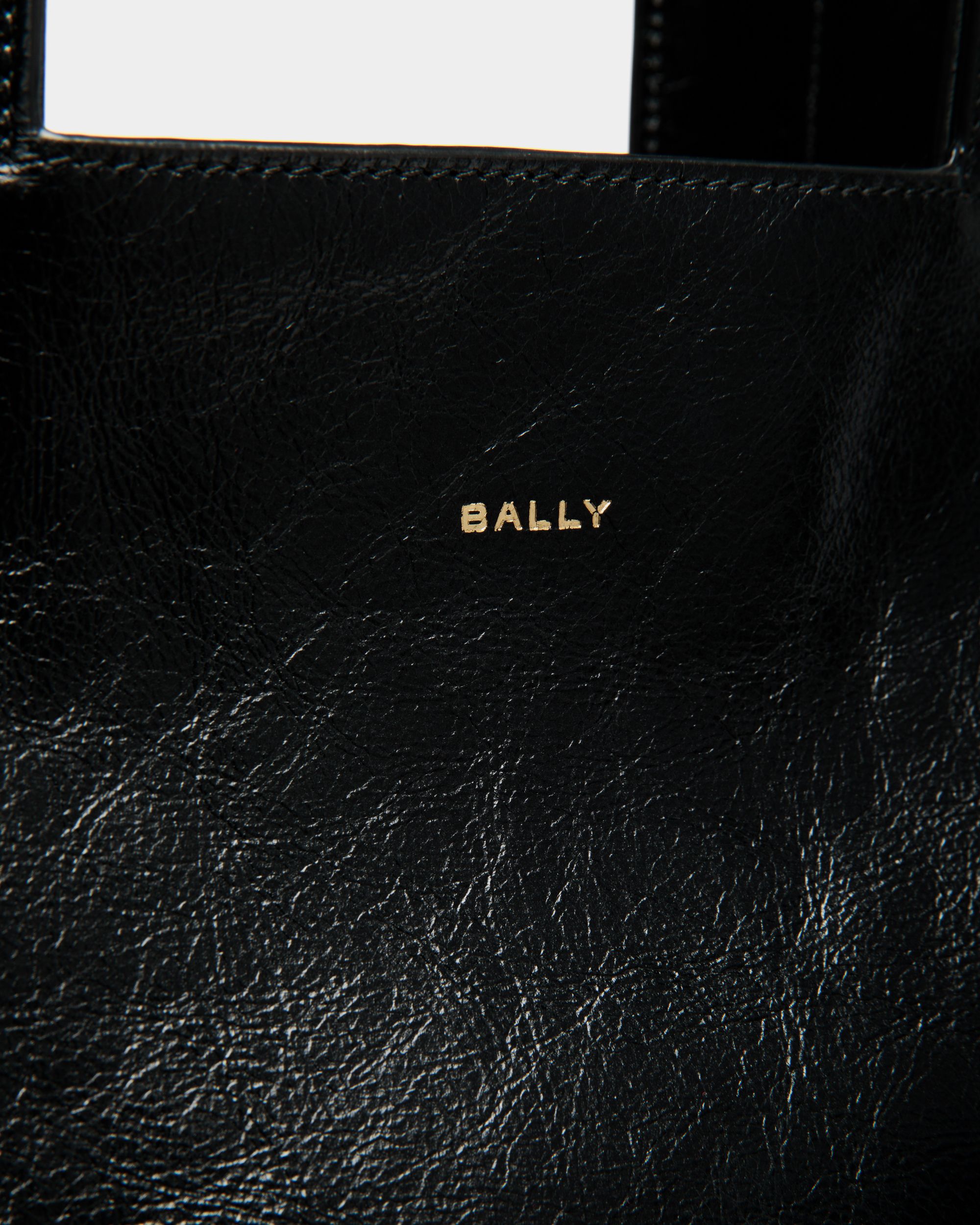 Bally Global - Easy Bally Tote In Black Leather - Negro
