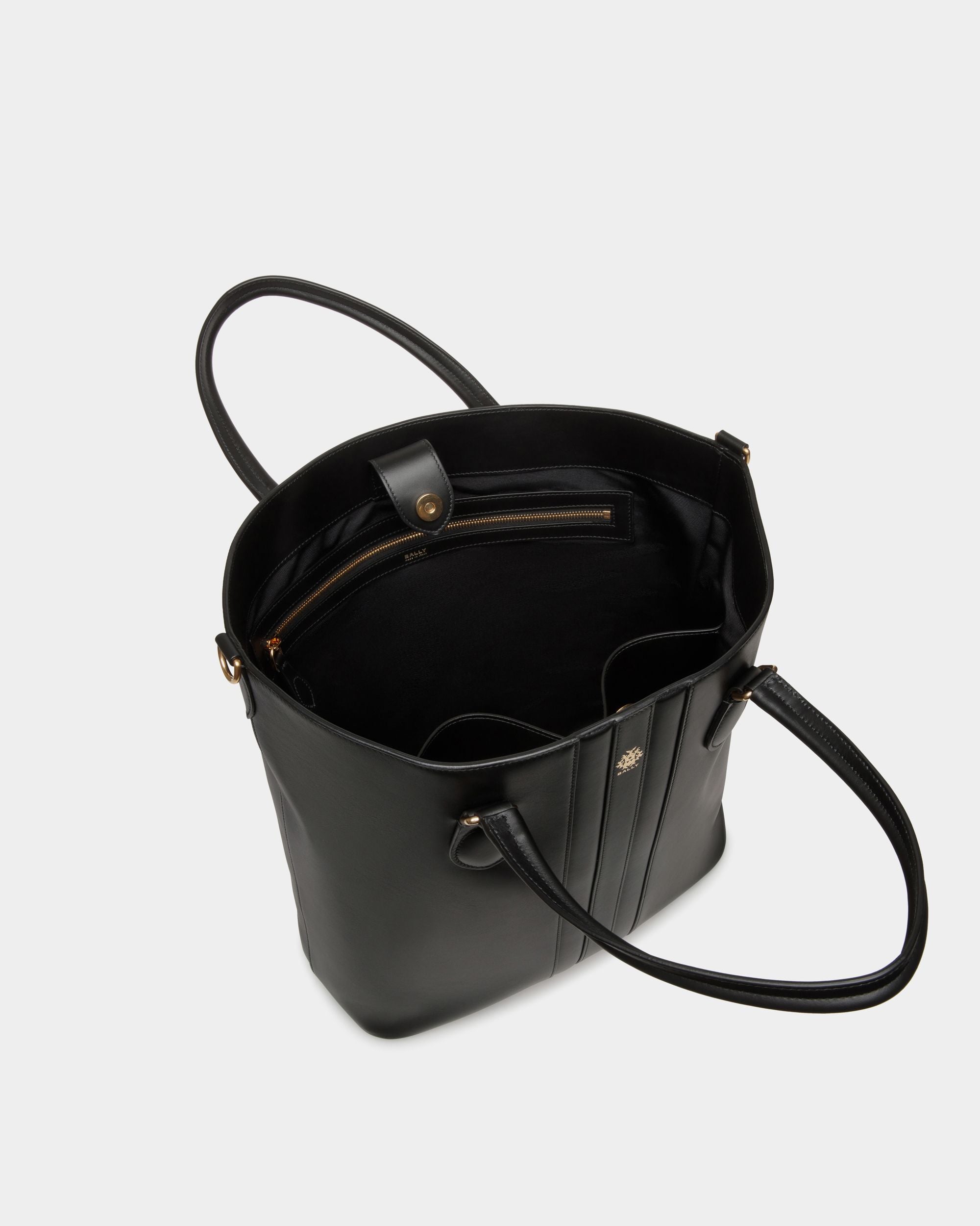 Bally Global - Beckett Tote In Black Leather - Noir