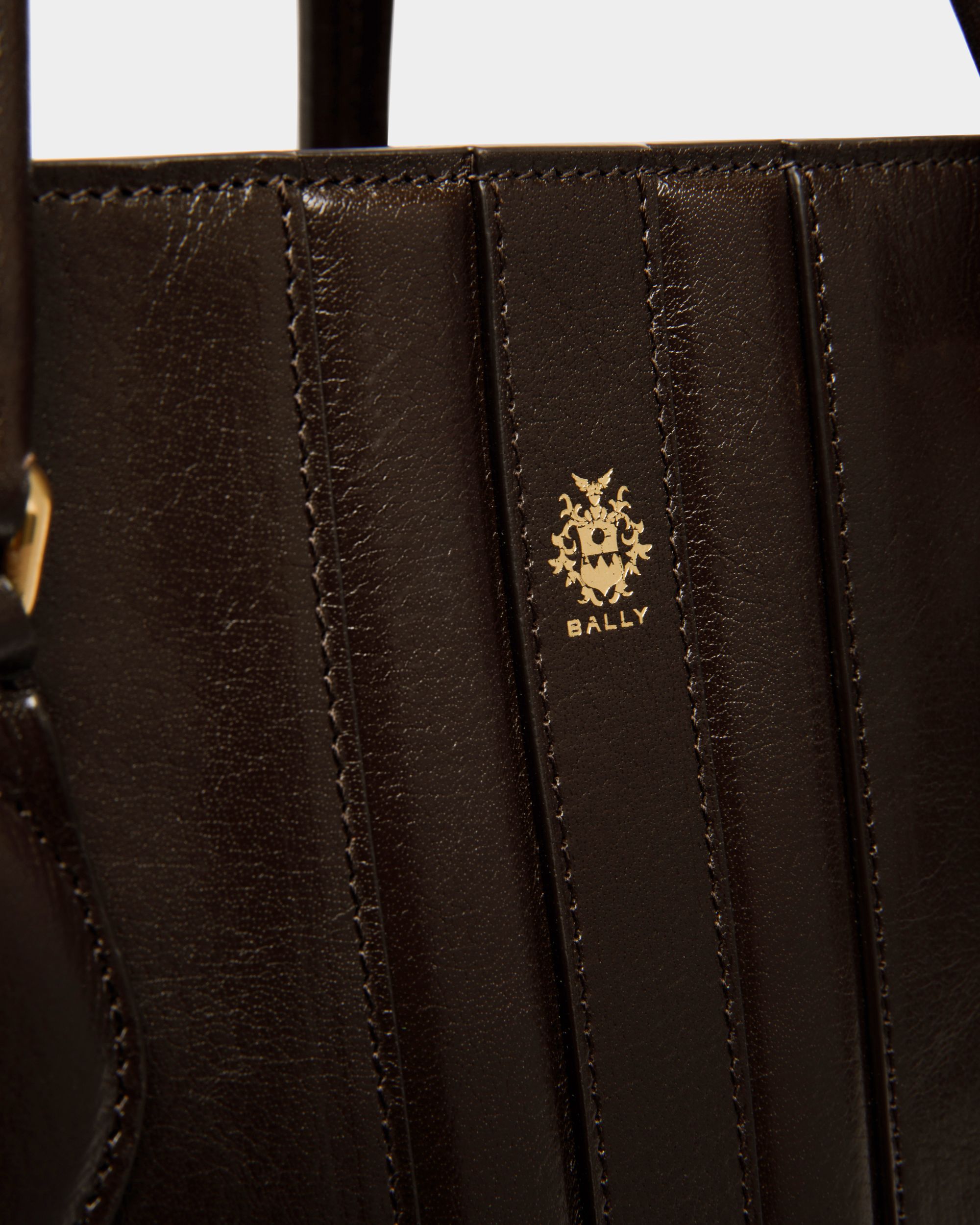 Bally Global - Sac Cabas Beckett En Cuir Ebano - Marron