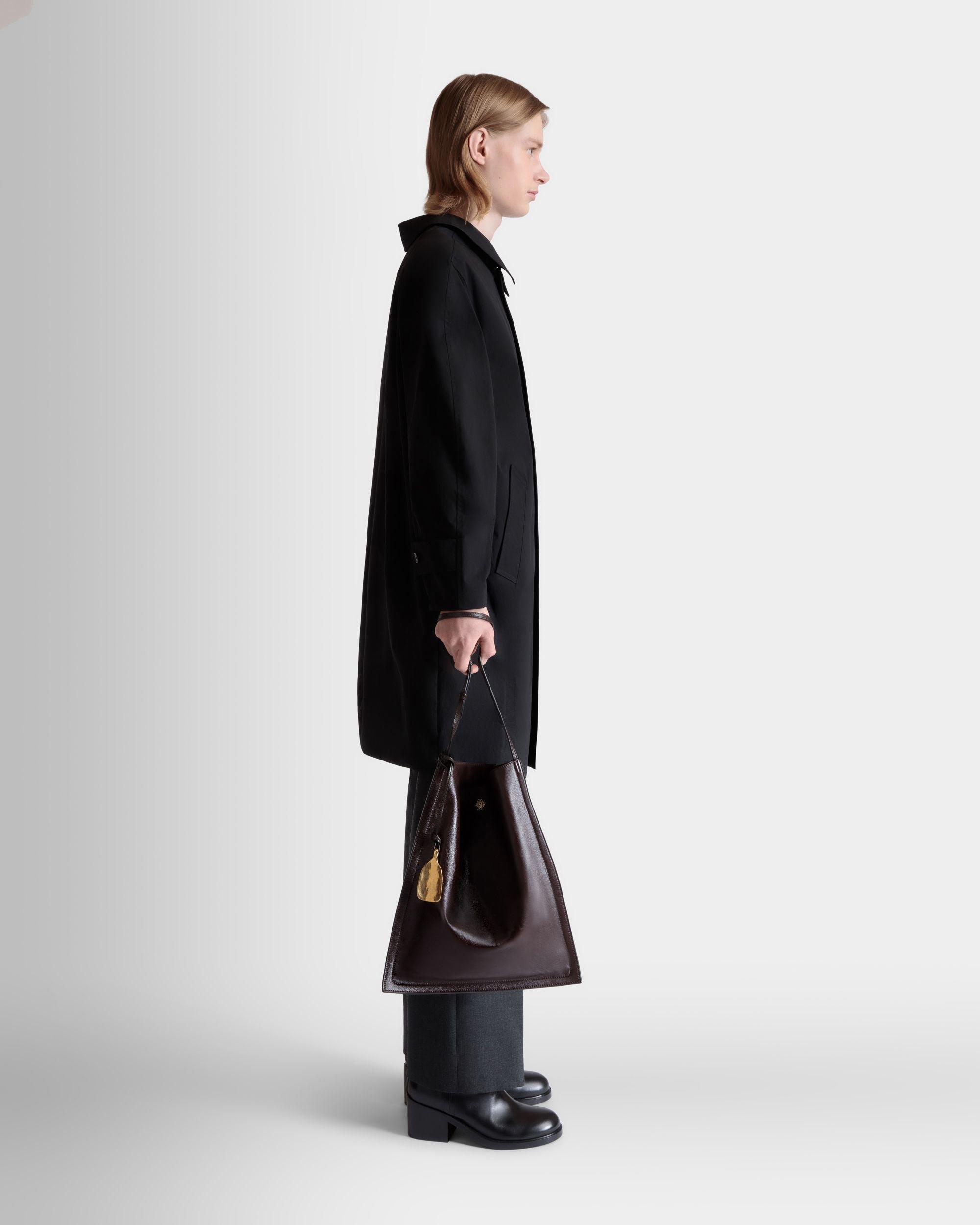 Bally Global - Bolso Tote Beckett De Piel Burdeos Oscuro - Burdeos