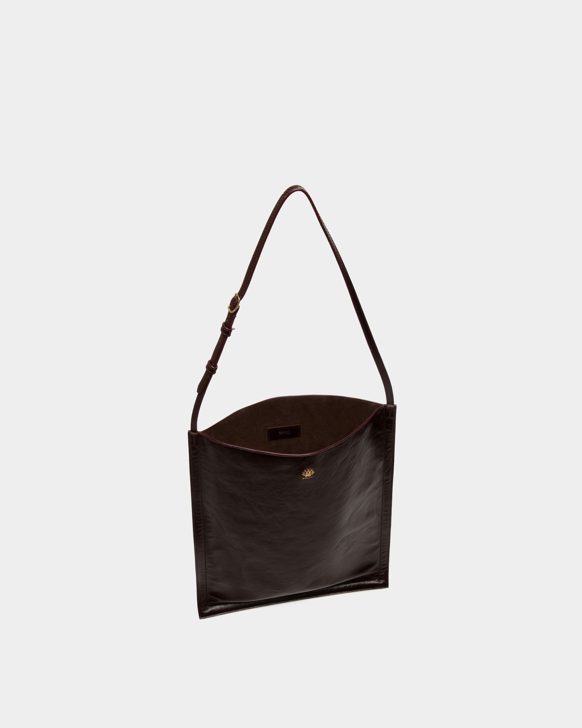 Bally Global - Bolso Tote Beckett De Piel Burdeos Oscuro - Burdeos