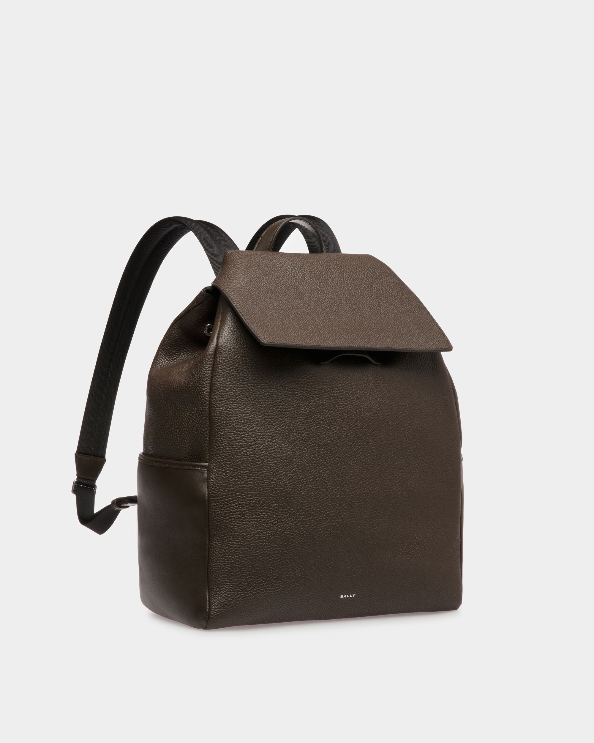 Bally Global - Lago Backpack In Brown Leather - Marrón