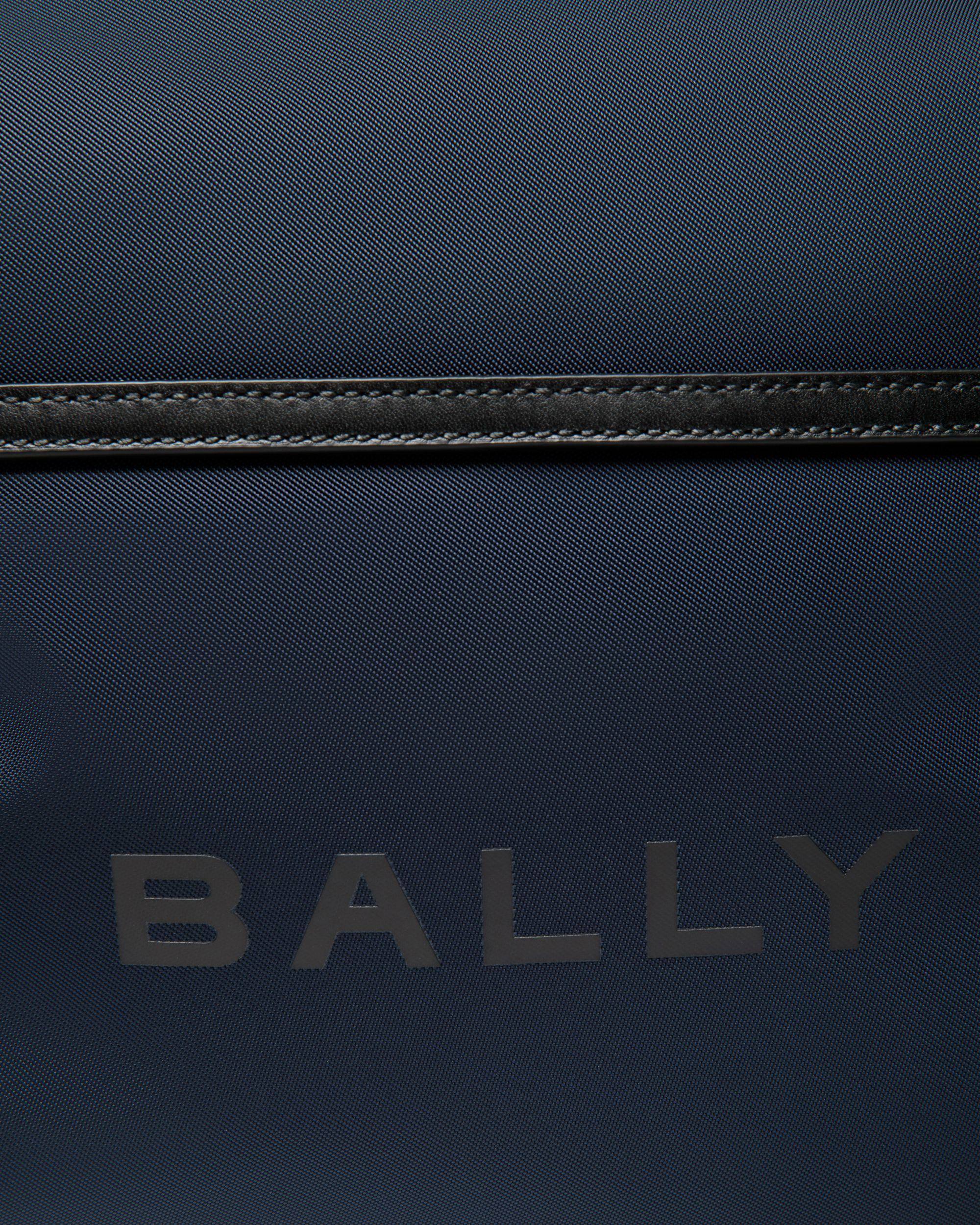 Bally Global - Bar Backpack in Navy Blue Nylon And Leather - Blue