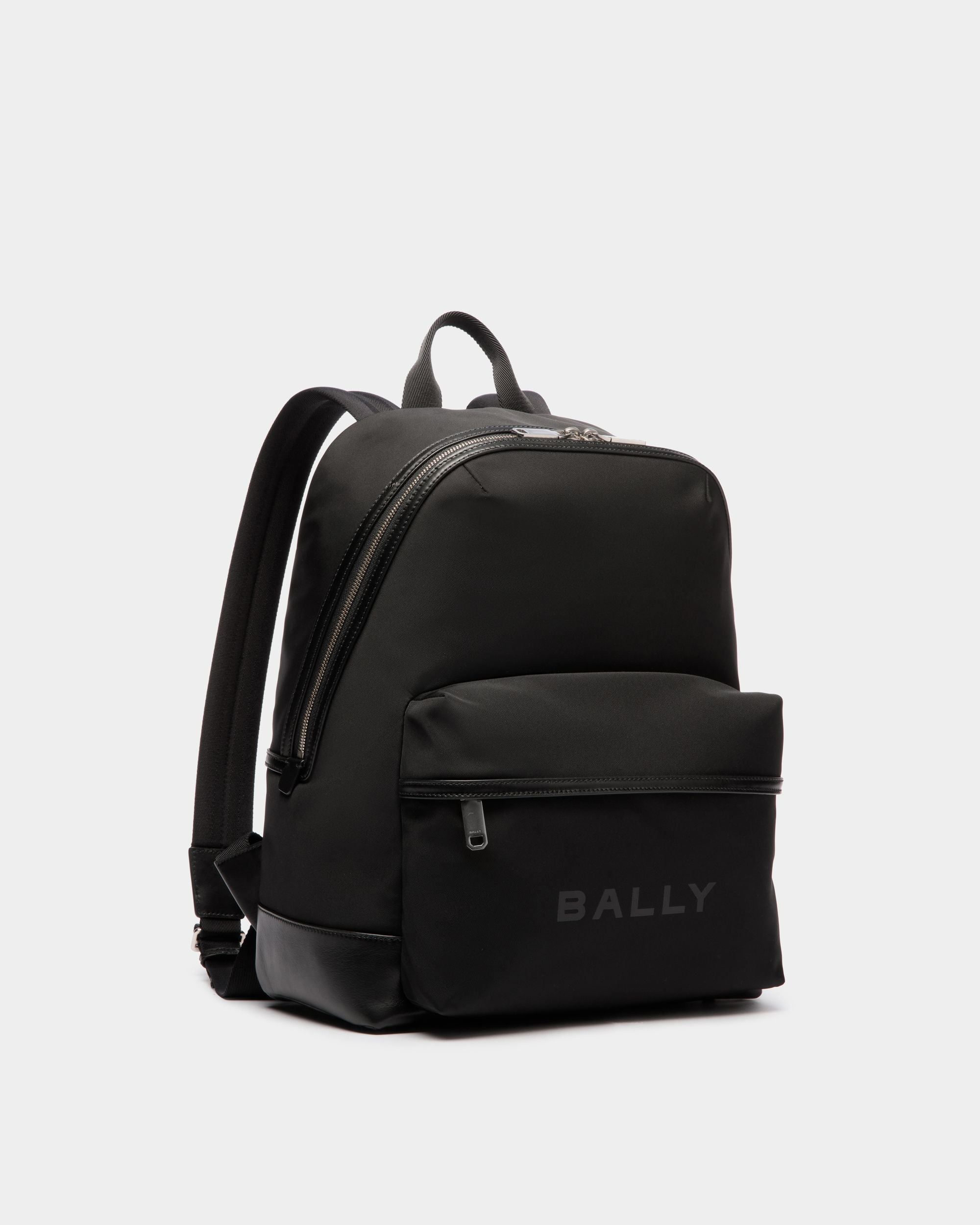 Bally Global - Bar Backpack in Black Nylon And Leather - Black