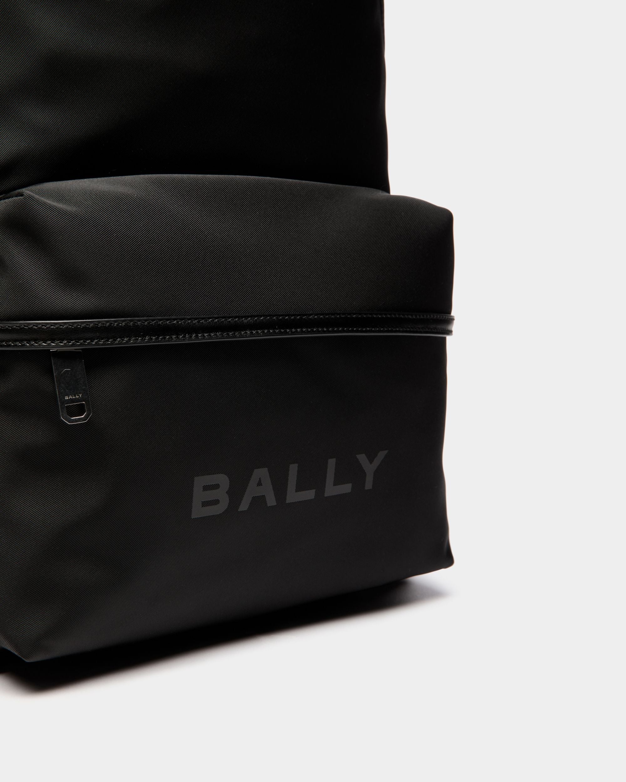 Bally Global - Bar Backpack in Black Nylon And Leather - Black
