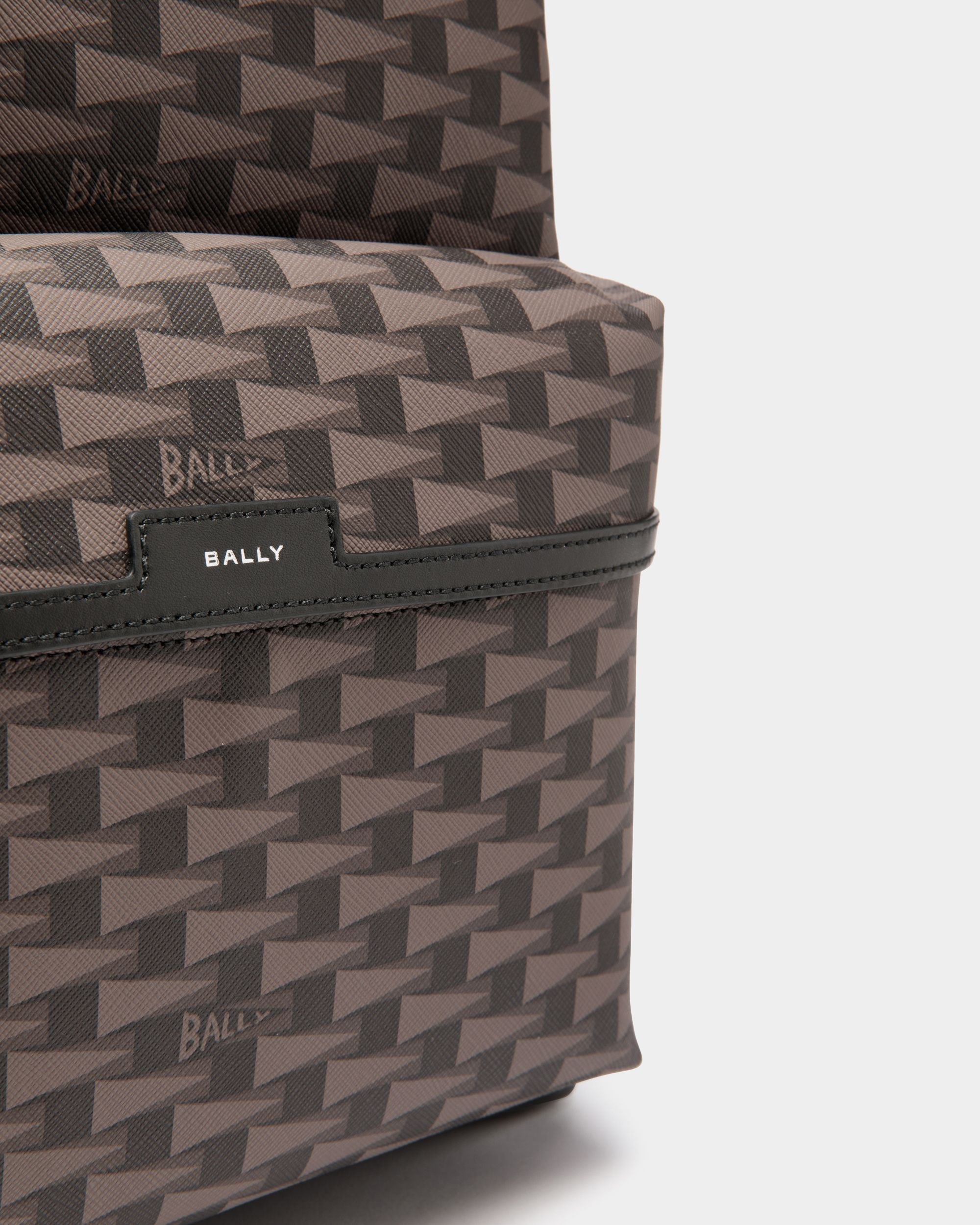 Bally Global - Pennant Backpack in Black Pennant Motif - Black
