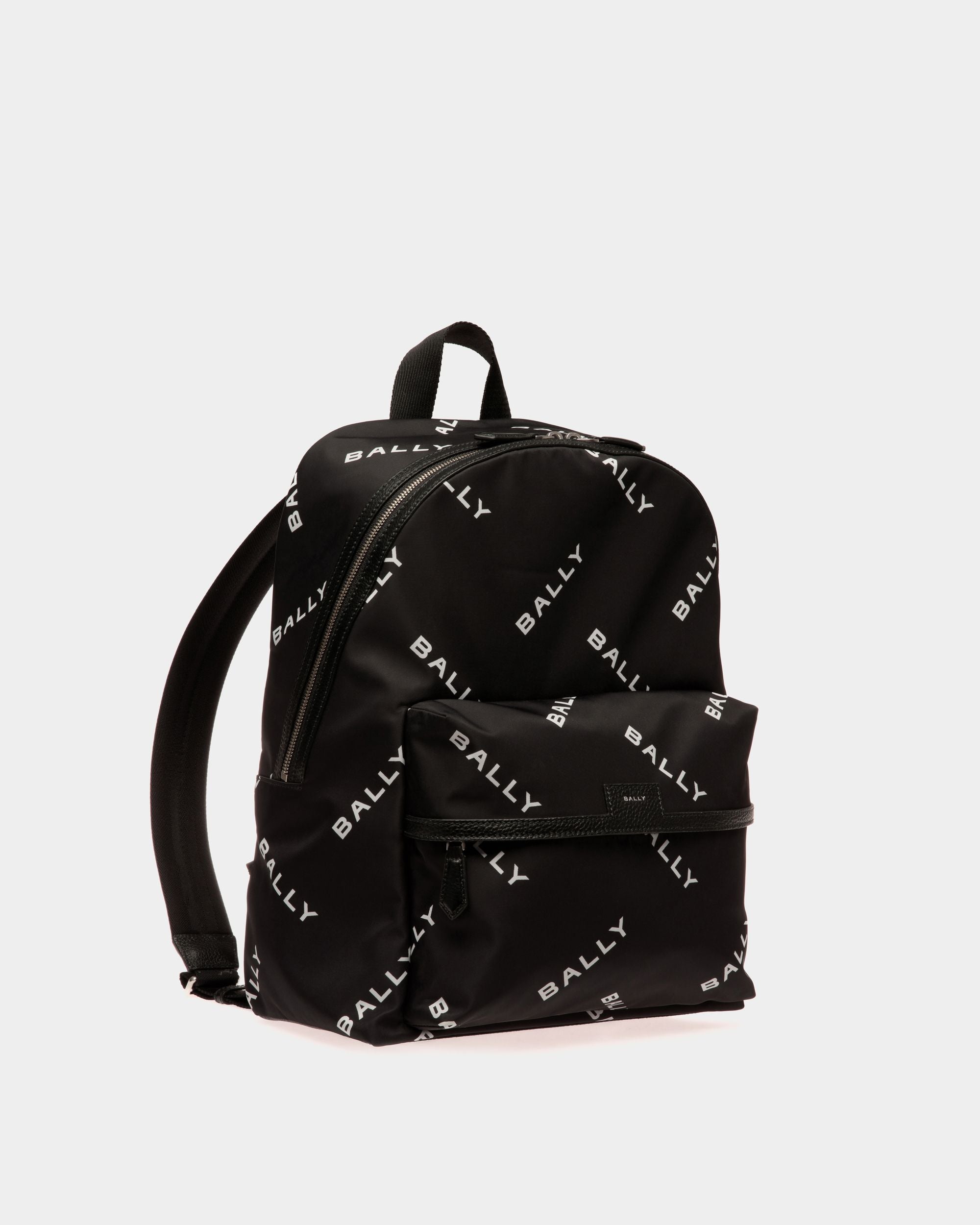 Bally Global - Code Backpack In Black Nylon - Black