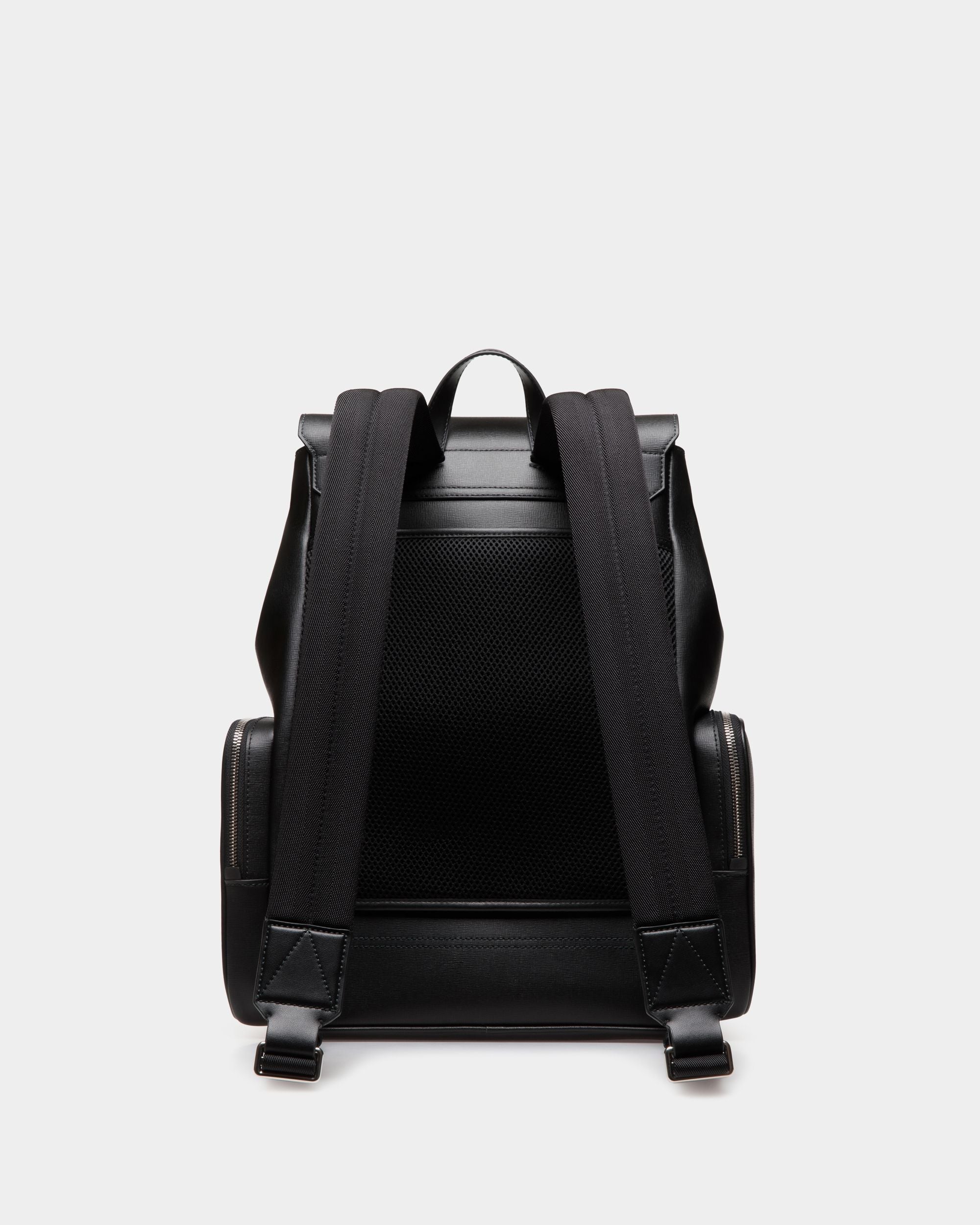 Bally Global - Mythos Backpack in Black Recycled Leather - Black