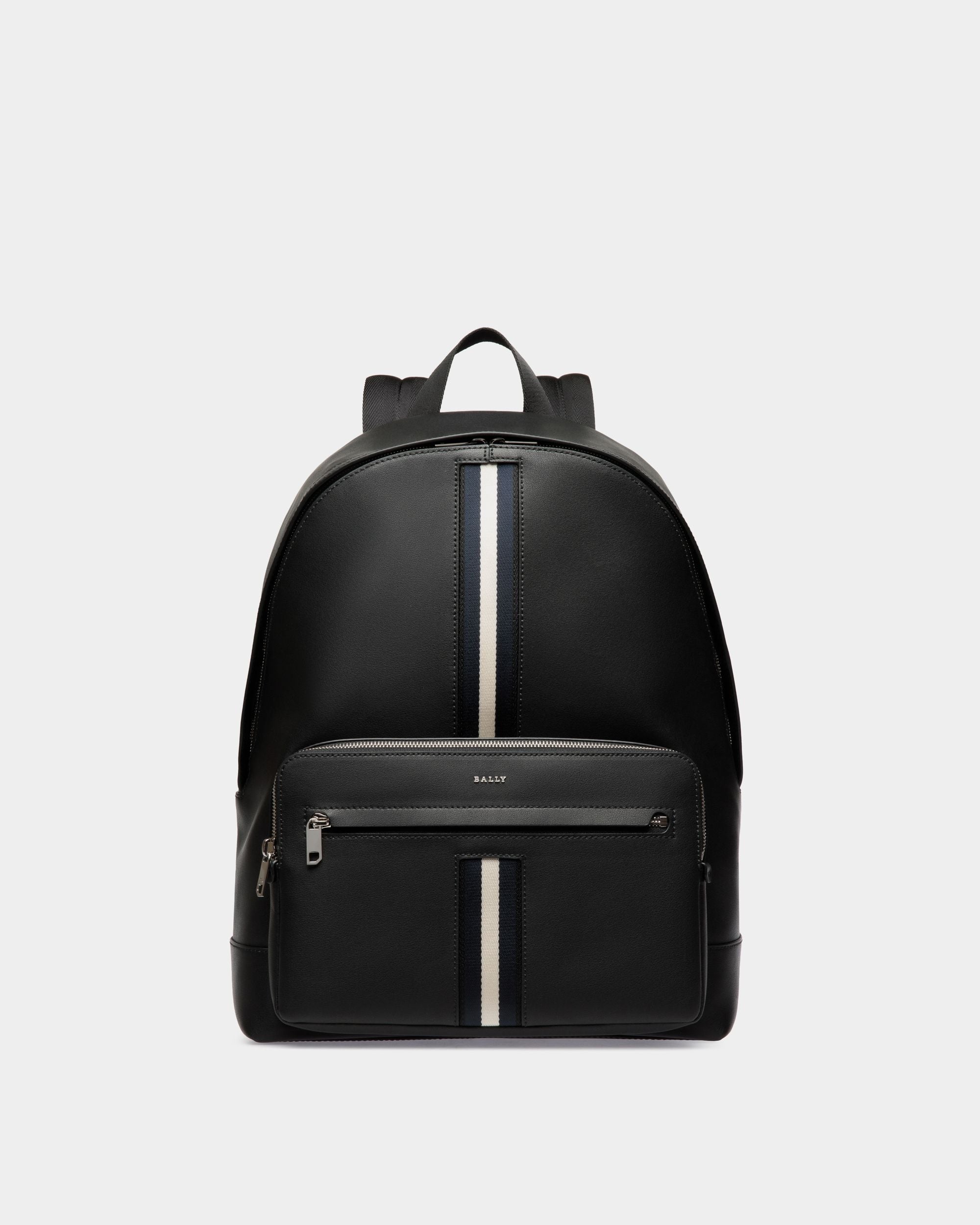 Bally Global - Backpack In Black Leather - Black