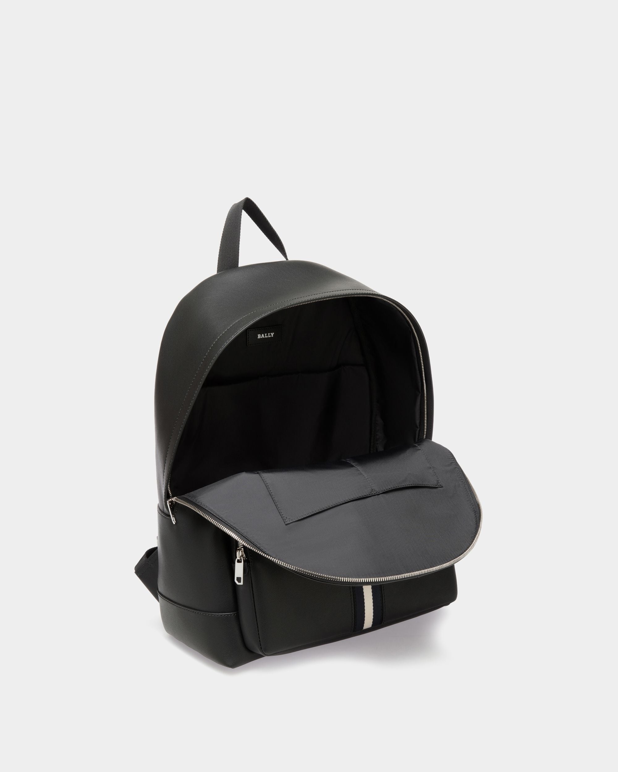 Bally Global - Backpack In Black Leather - Black