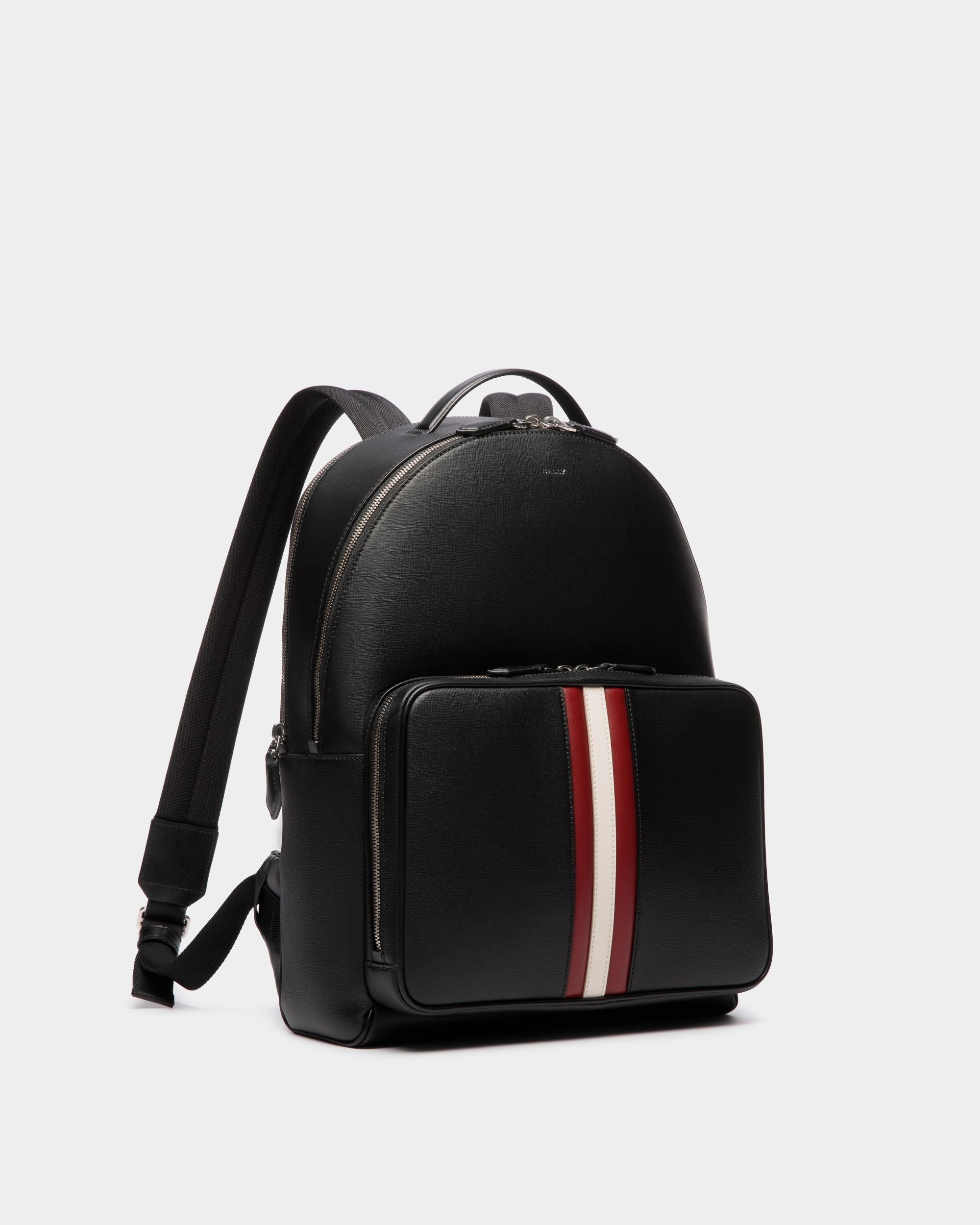 Bally Global - Sac À Dos Mythos En Cuir Recyclé Noir - Noir