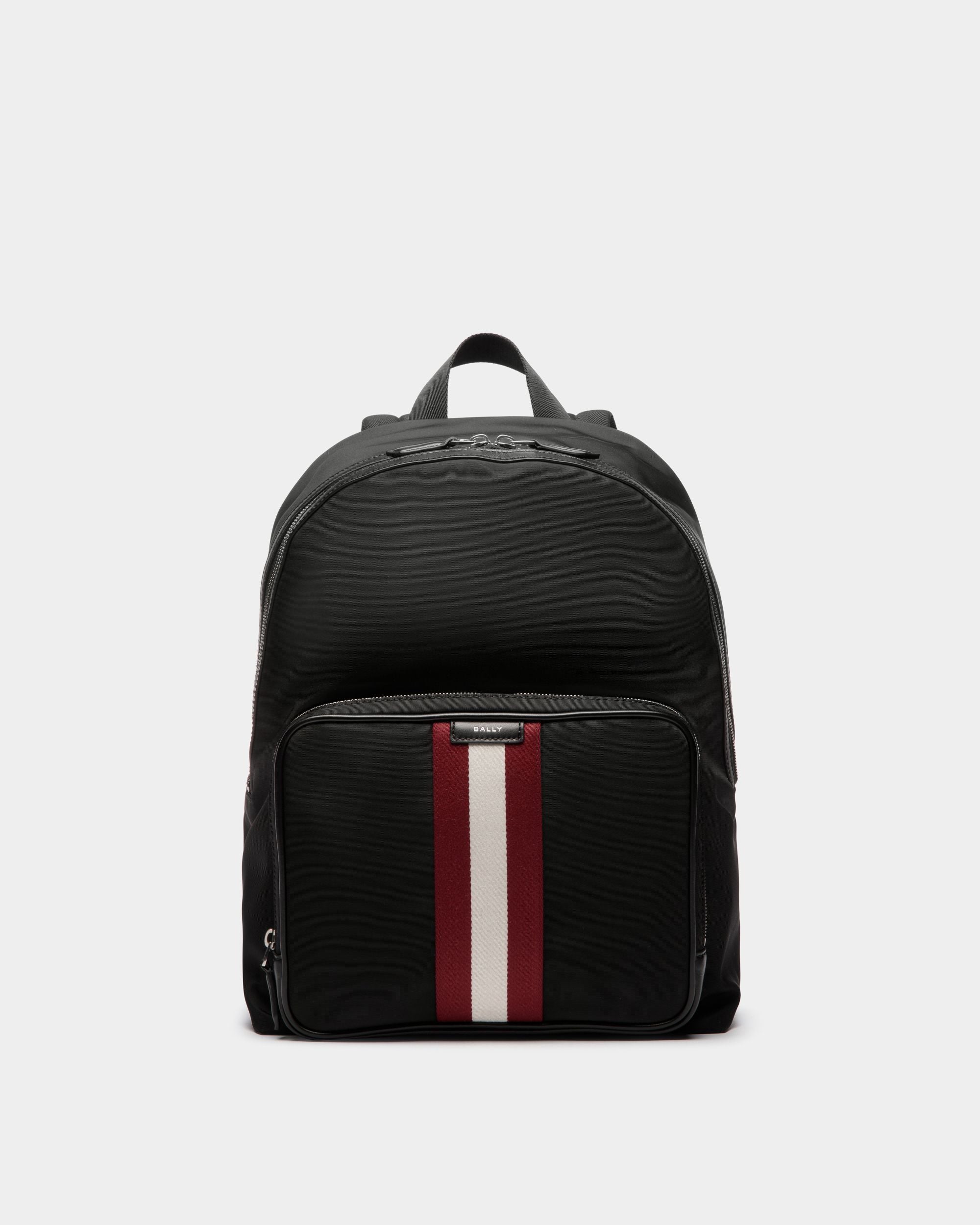 Bally Global - Sac À Dos Code En Nylon Noir - Noir