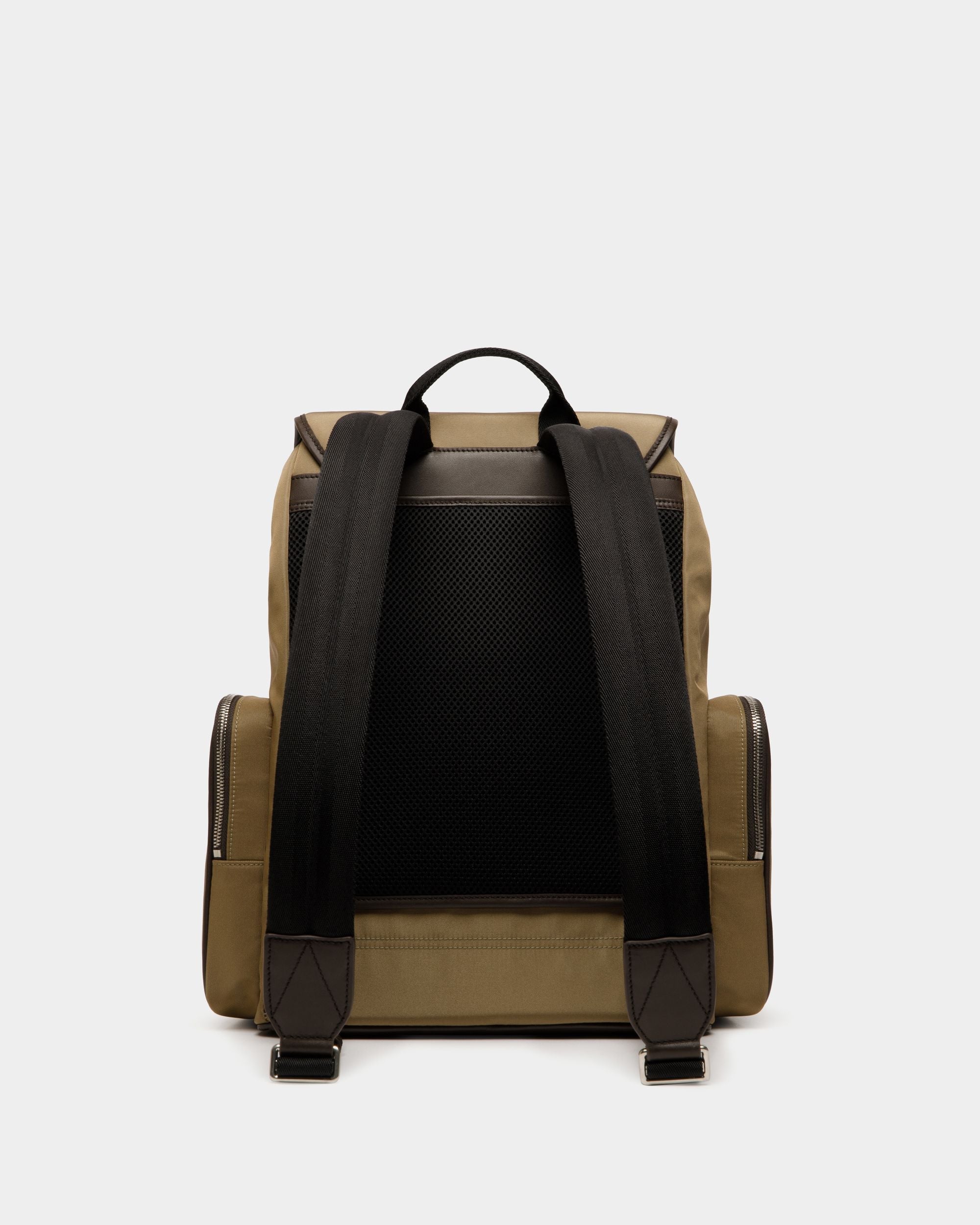 Bally Global - Sac À Dos Code En Nylon Camel - Beige