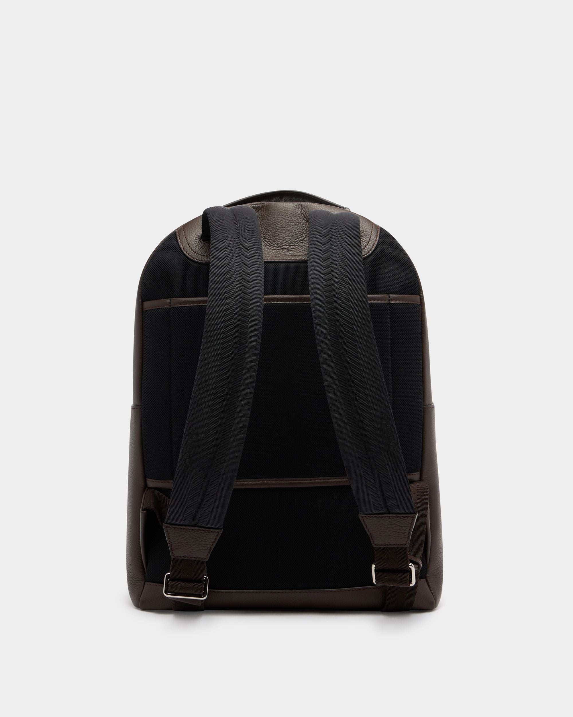 Bally Global - Capitol Backpack in Ebano Grained Leather - Brown