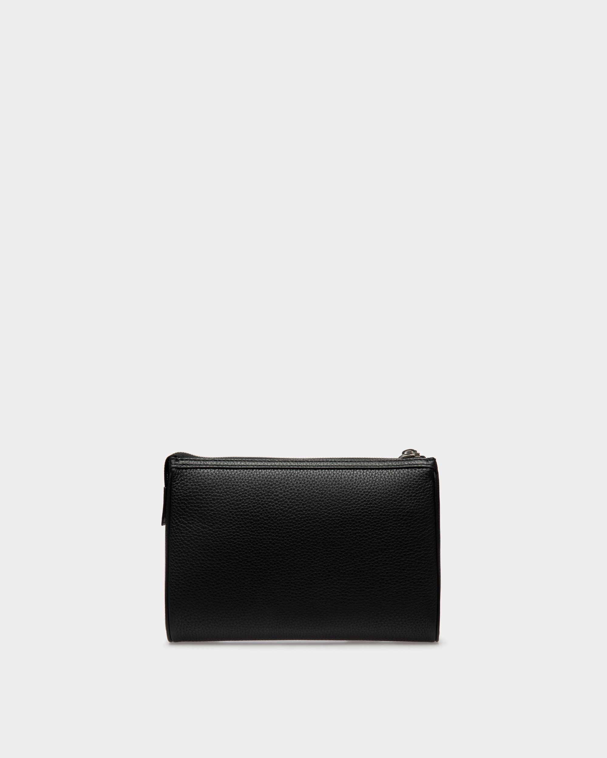 Bally Global - Pochette Code En Cuir Grainé Noir - Noir