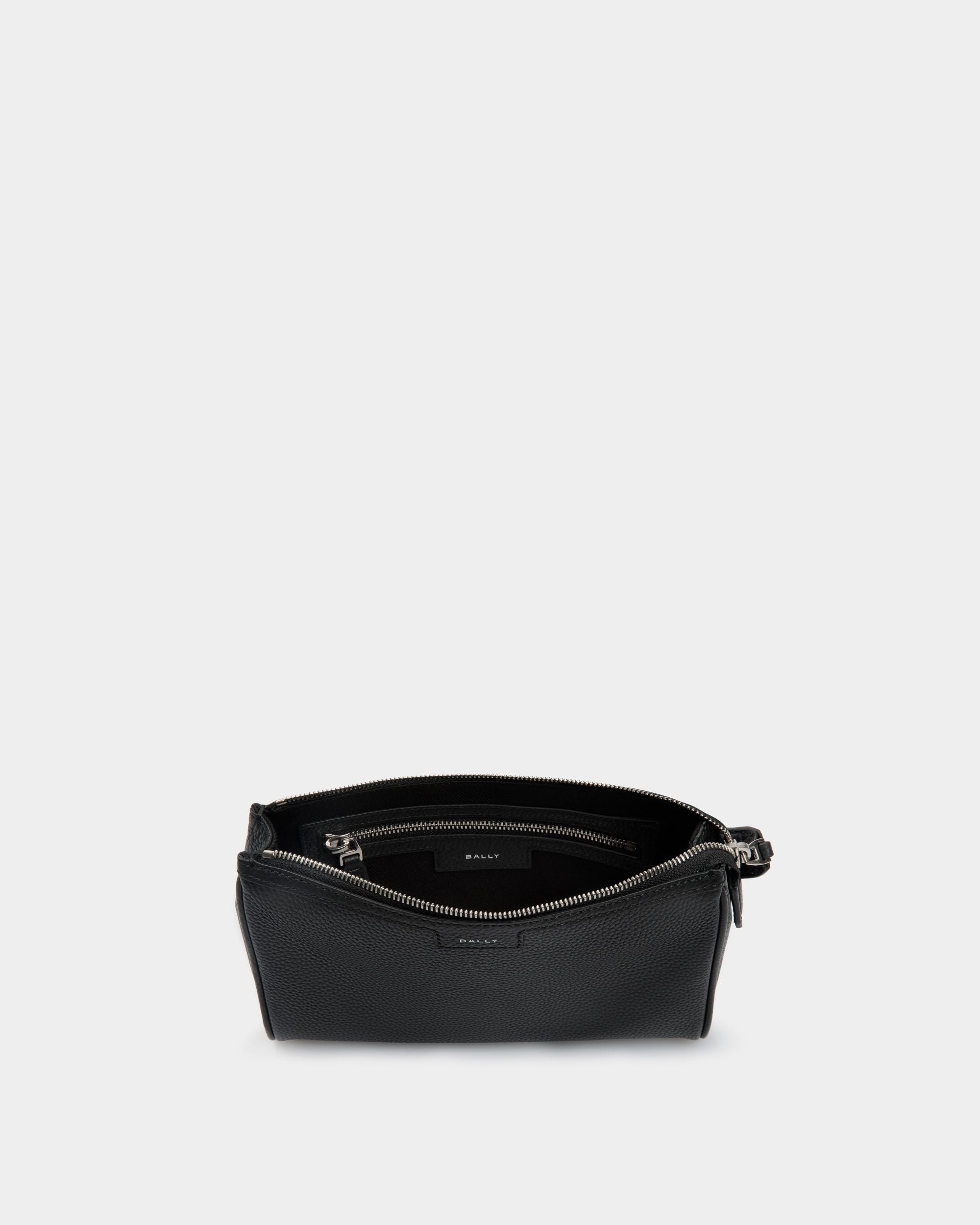 Bally Global - Pochette Code En Cuir Grainé Noir - Noir