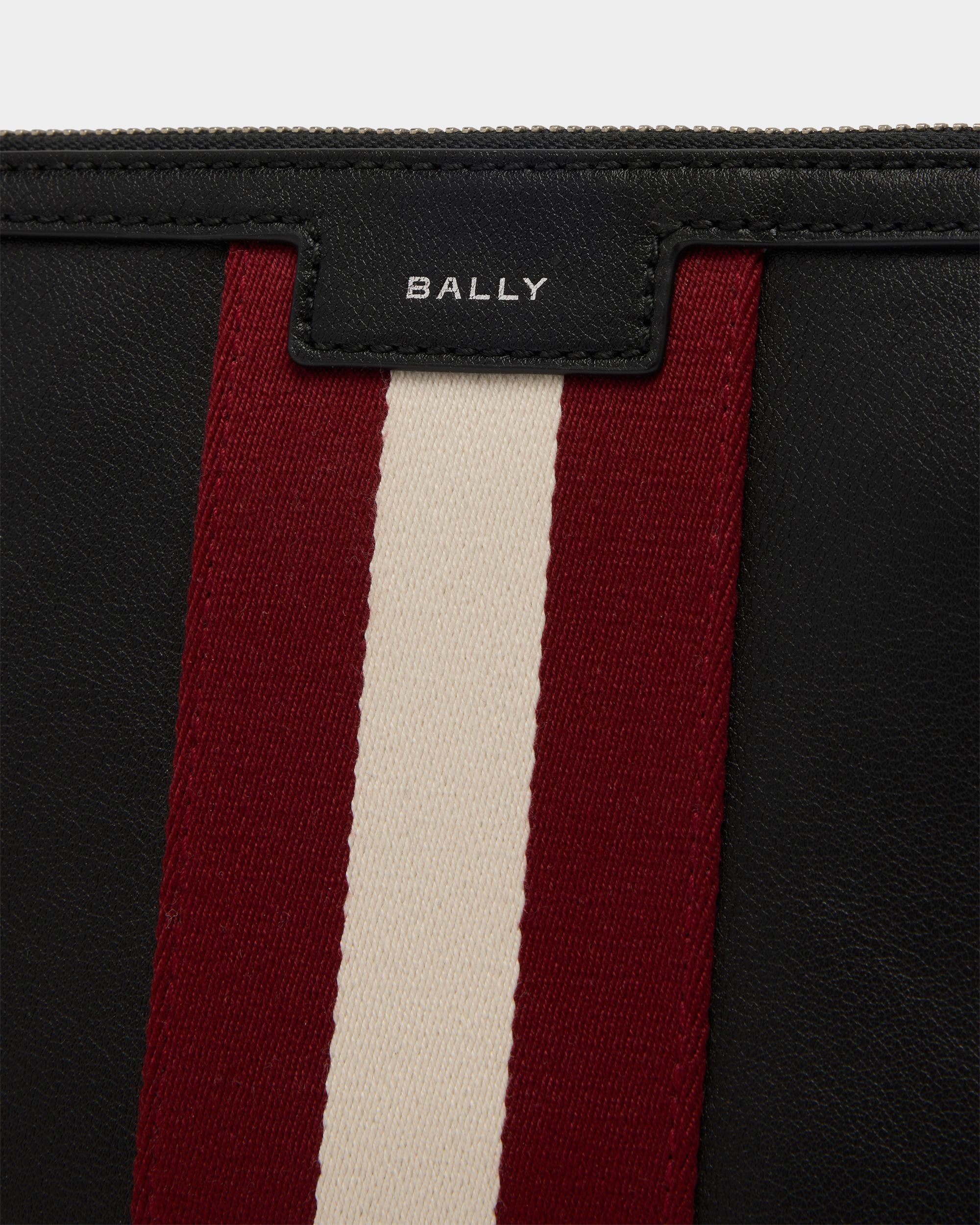 Bally Global - Code Clutch in Black Leather - Black