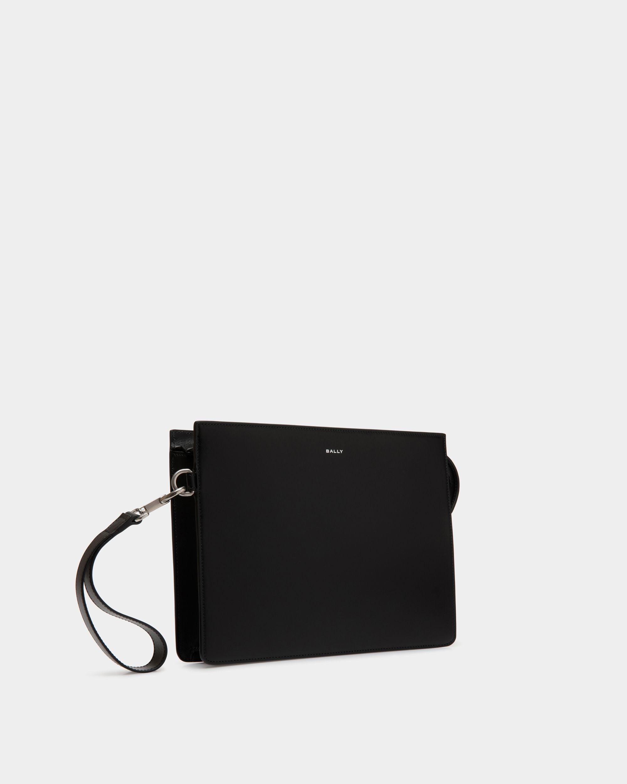 Bally Global - Deco Pouch in Black Leather - Black