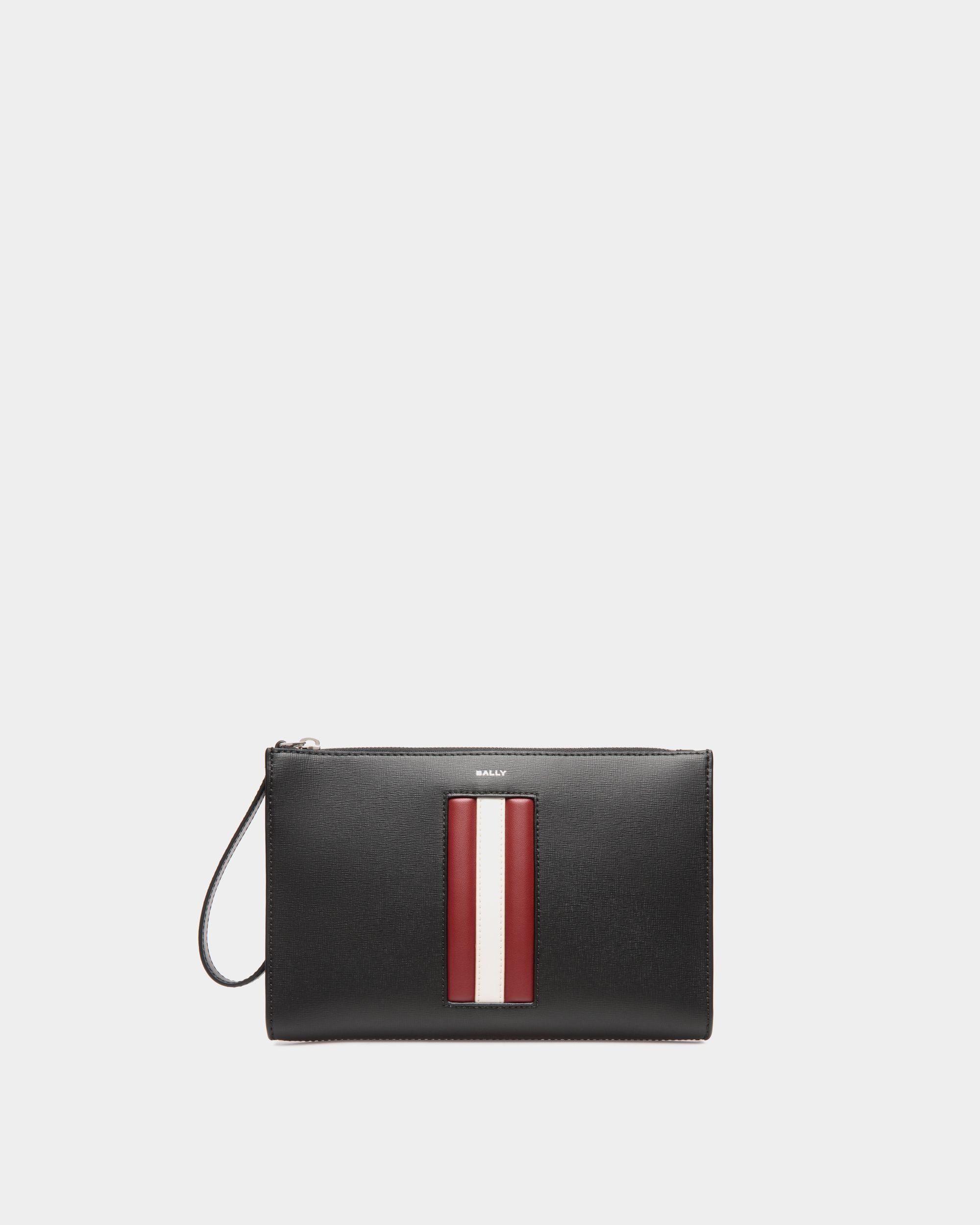 Bally Global - Pochette Mythos En Cuir Recyclé Noir - Noir