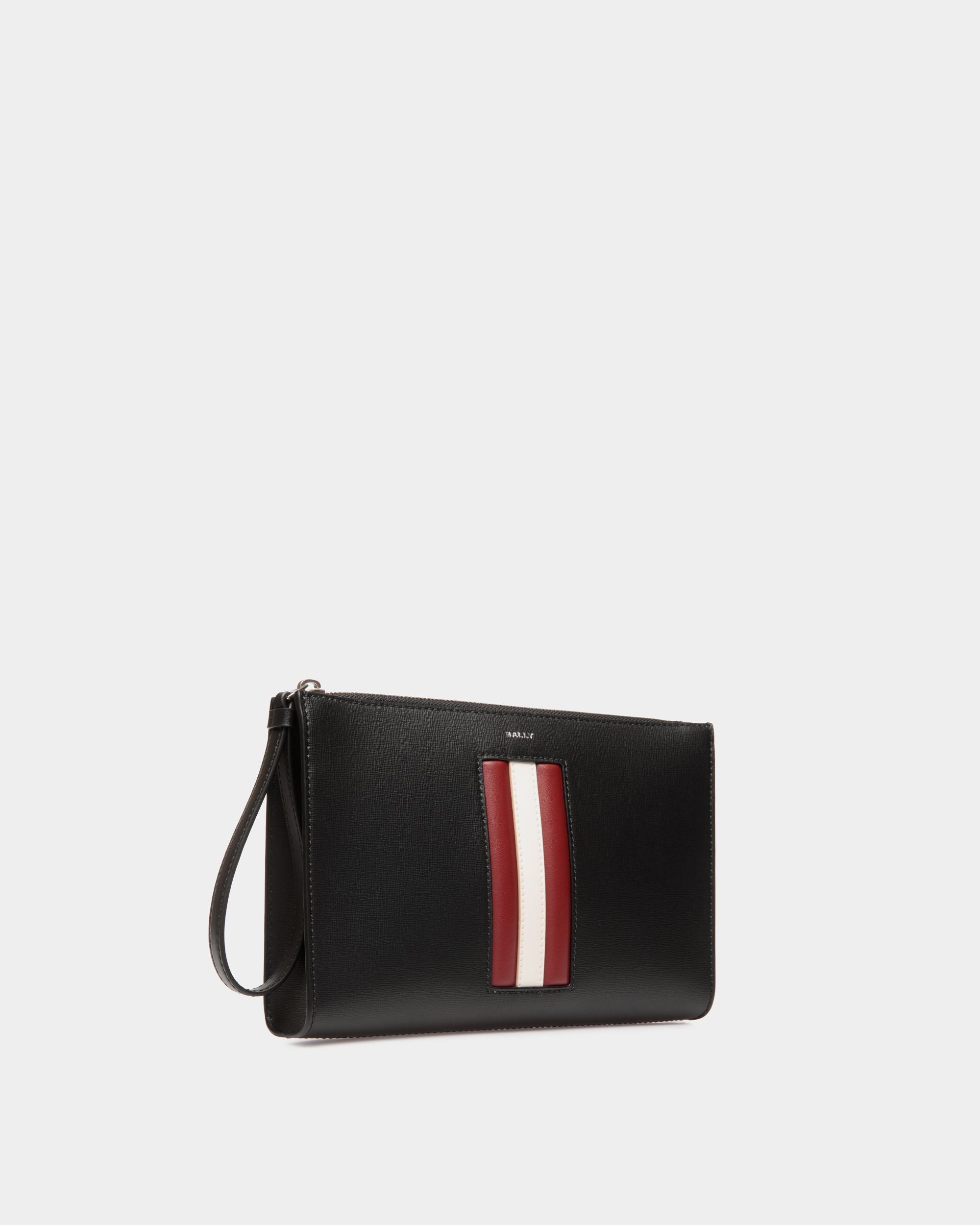 Bally Global - Pochette Mythos En Cuir Recyclé Noir - Noir