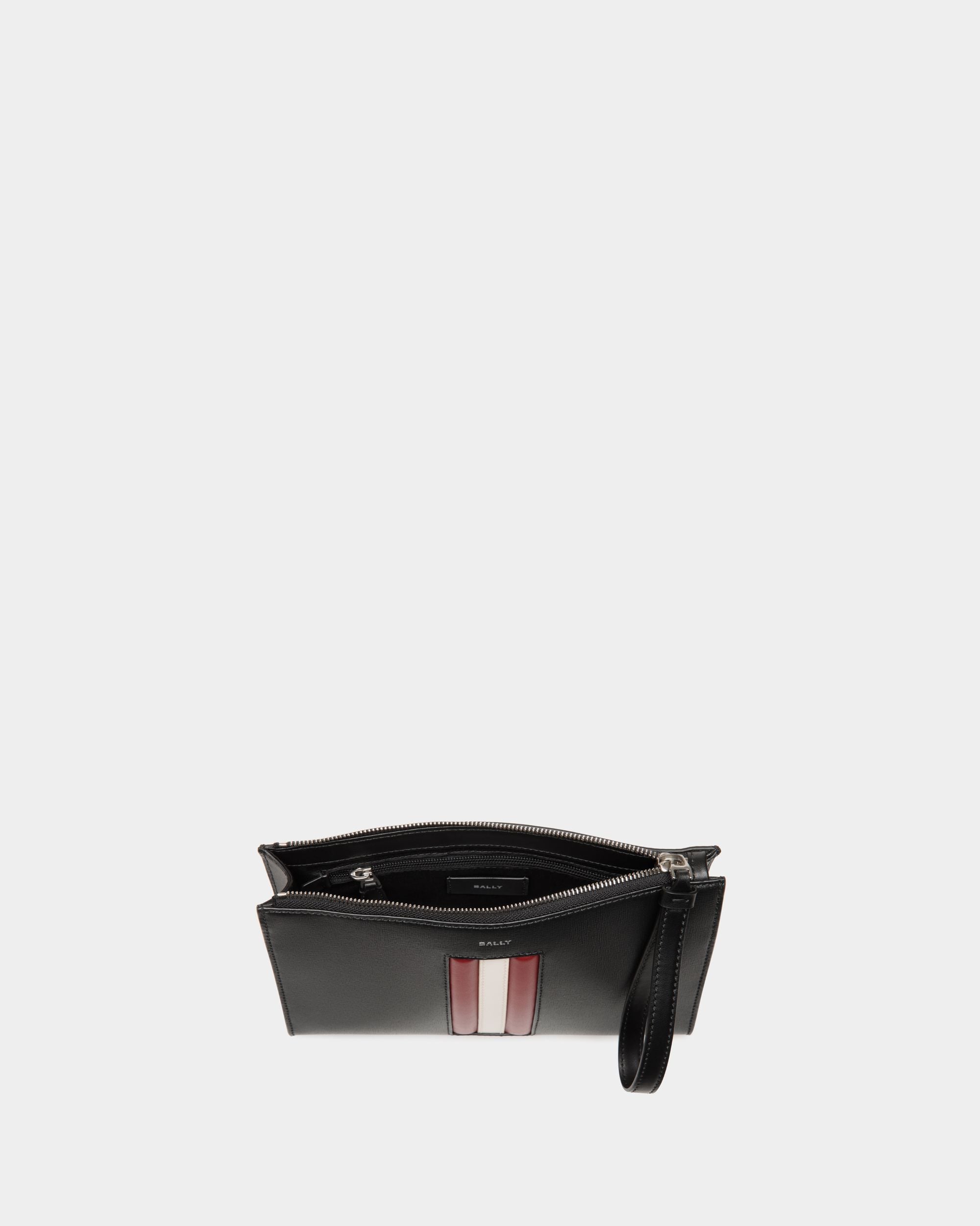 Bally Global - Pochette Mythos En Cuir Recyclé Noir - Noir
