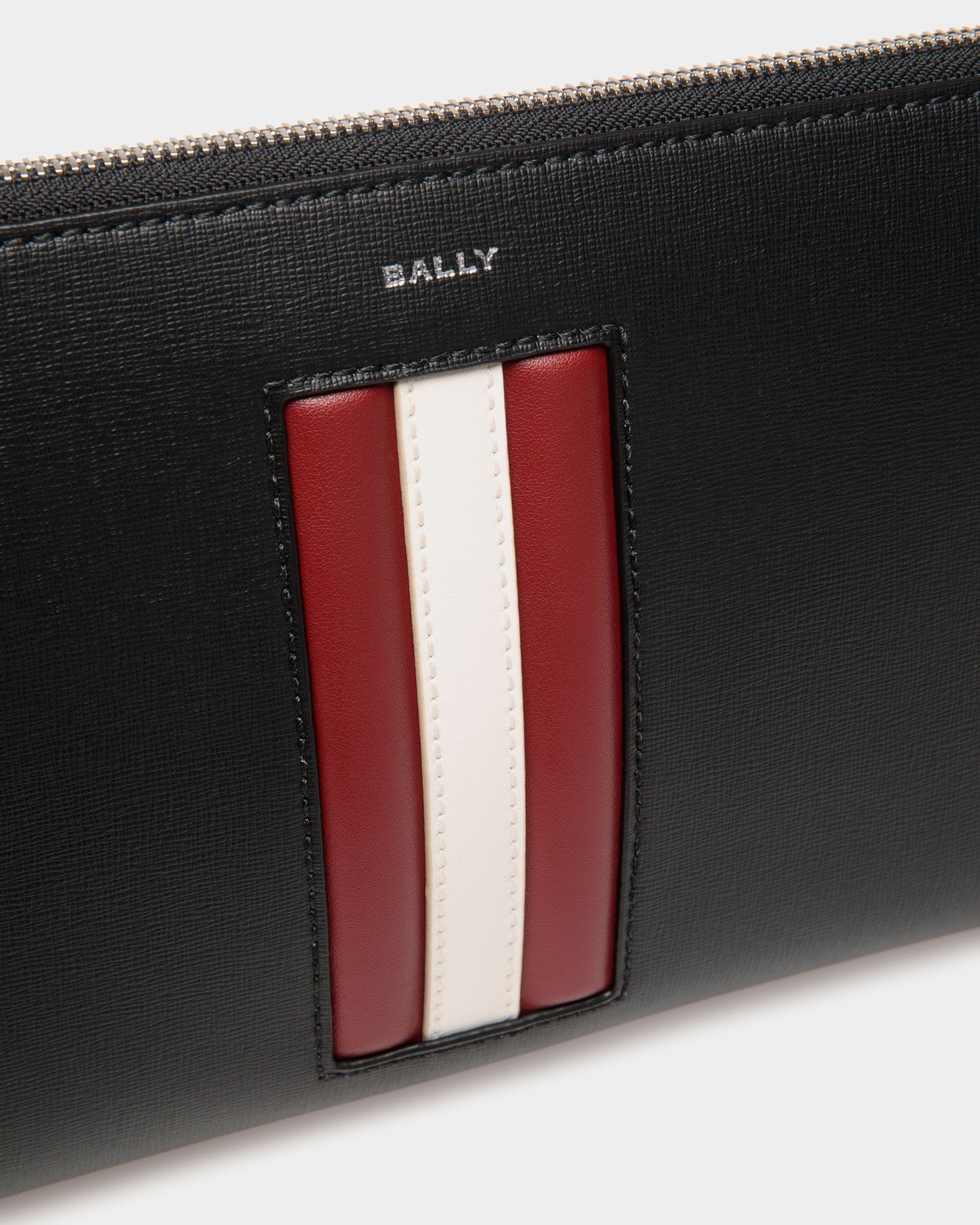 Bally Global - Pochette Mythos En Cuir Recyclé Noir - Noir