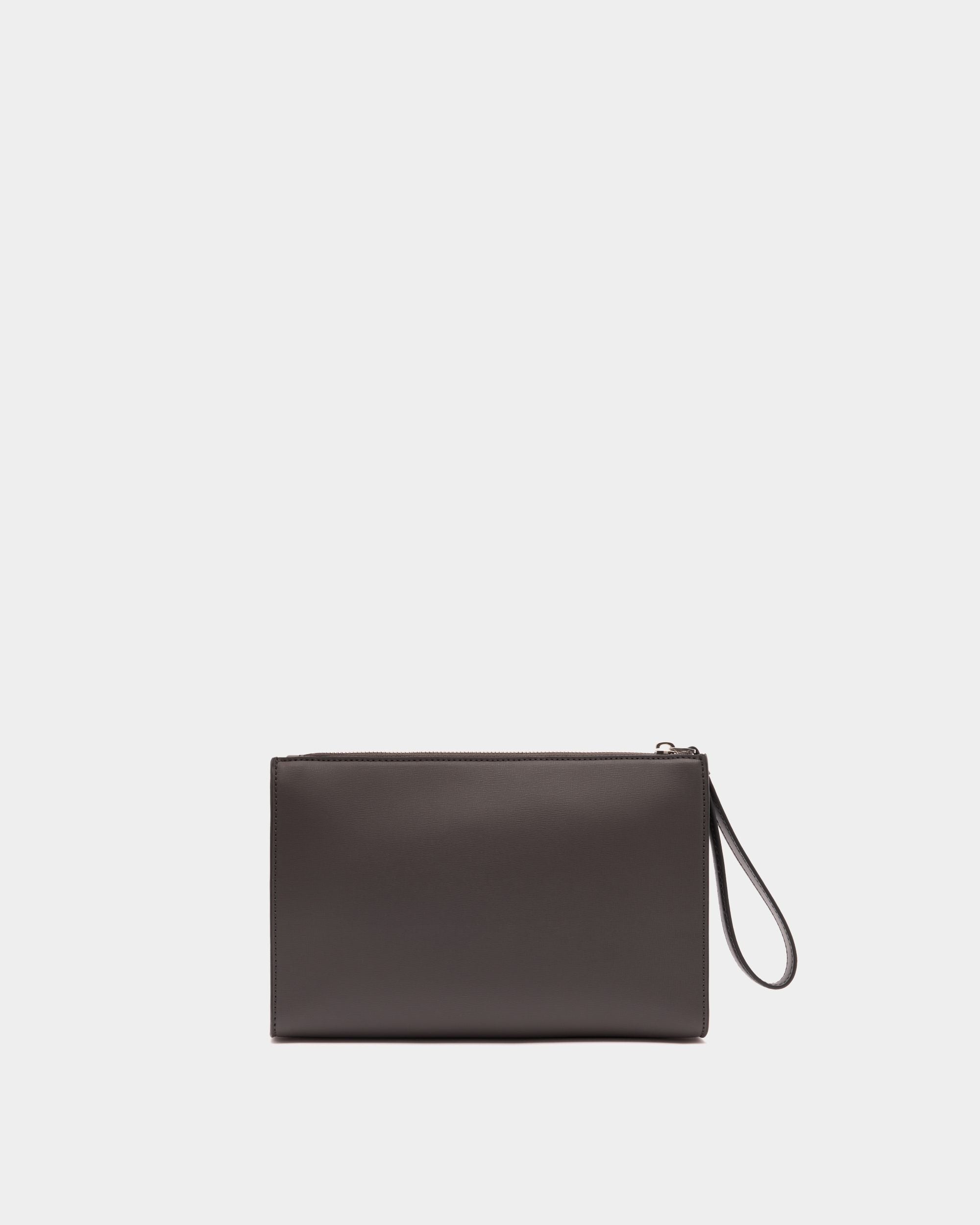 Bally Global - Mythos Pouch in Grey Recycled Leather - Grey