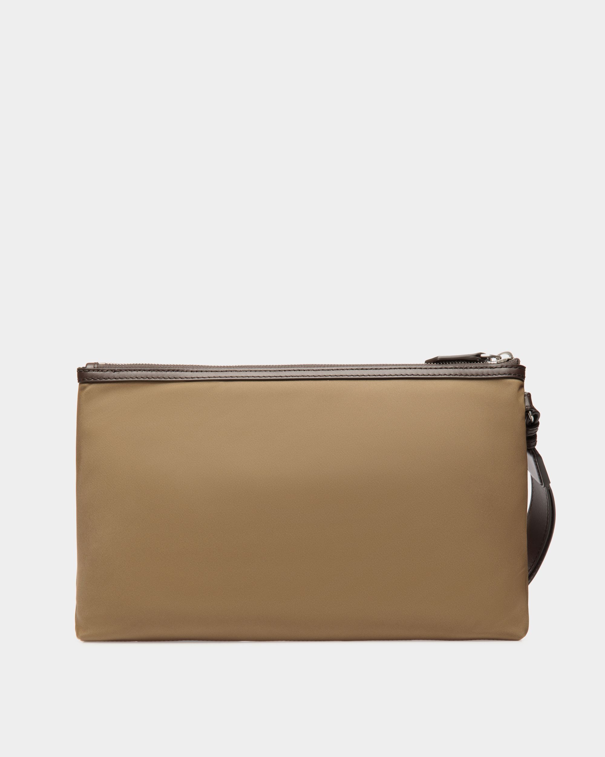 Bally Global - Pochette Code En Nylon Camel - Beige