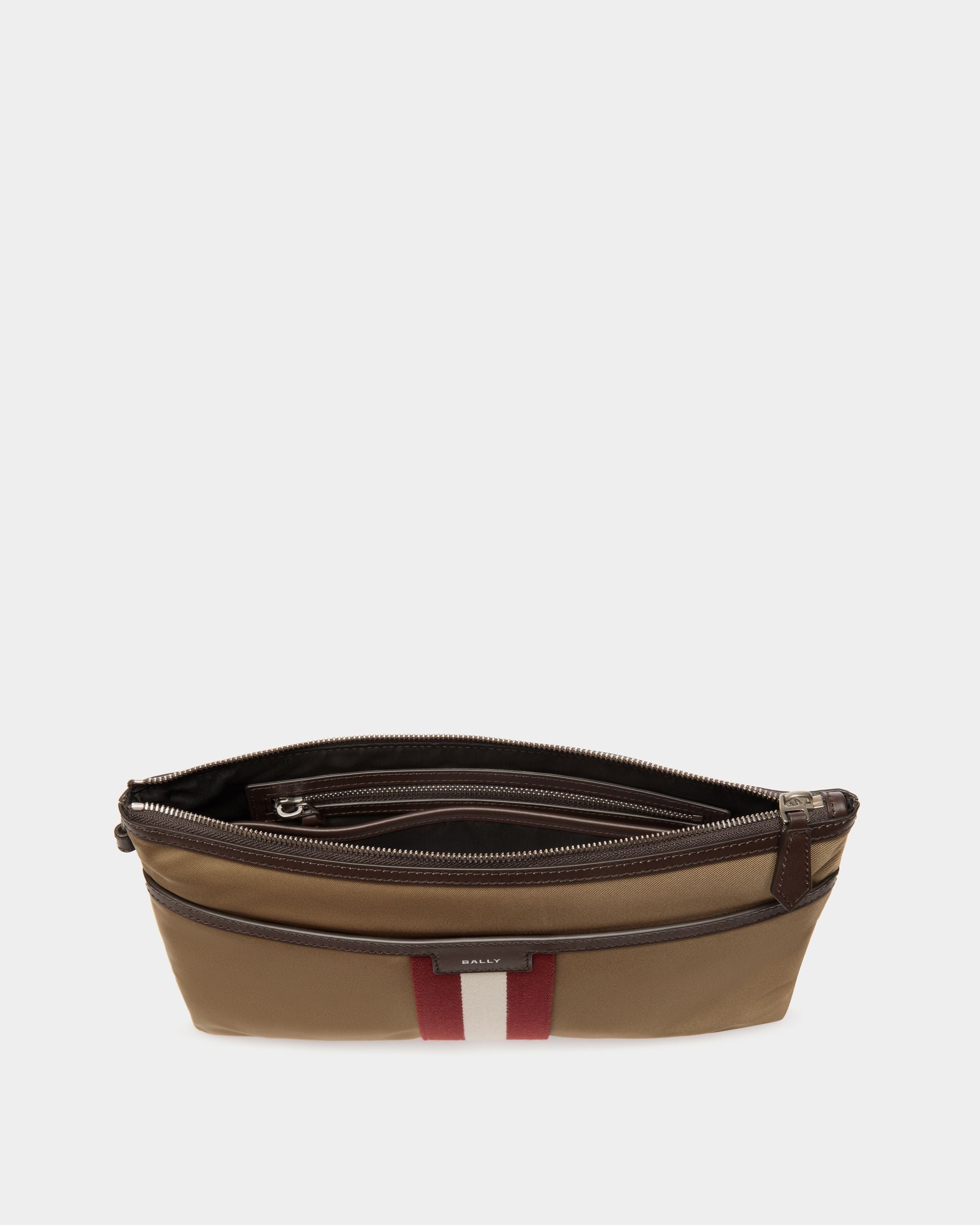 Bally Global - Pochette Code En Nylon Camel - Beige