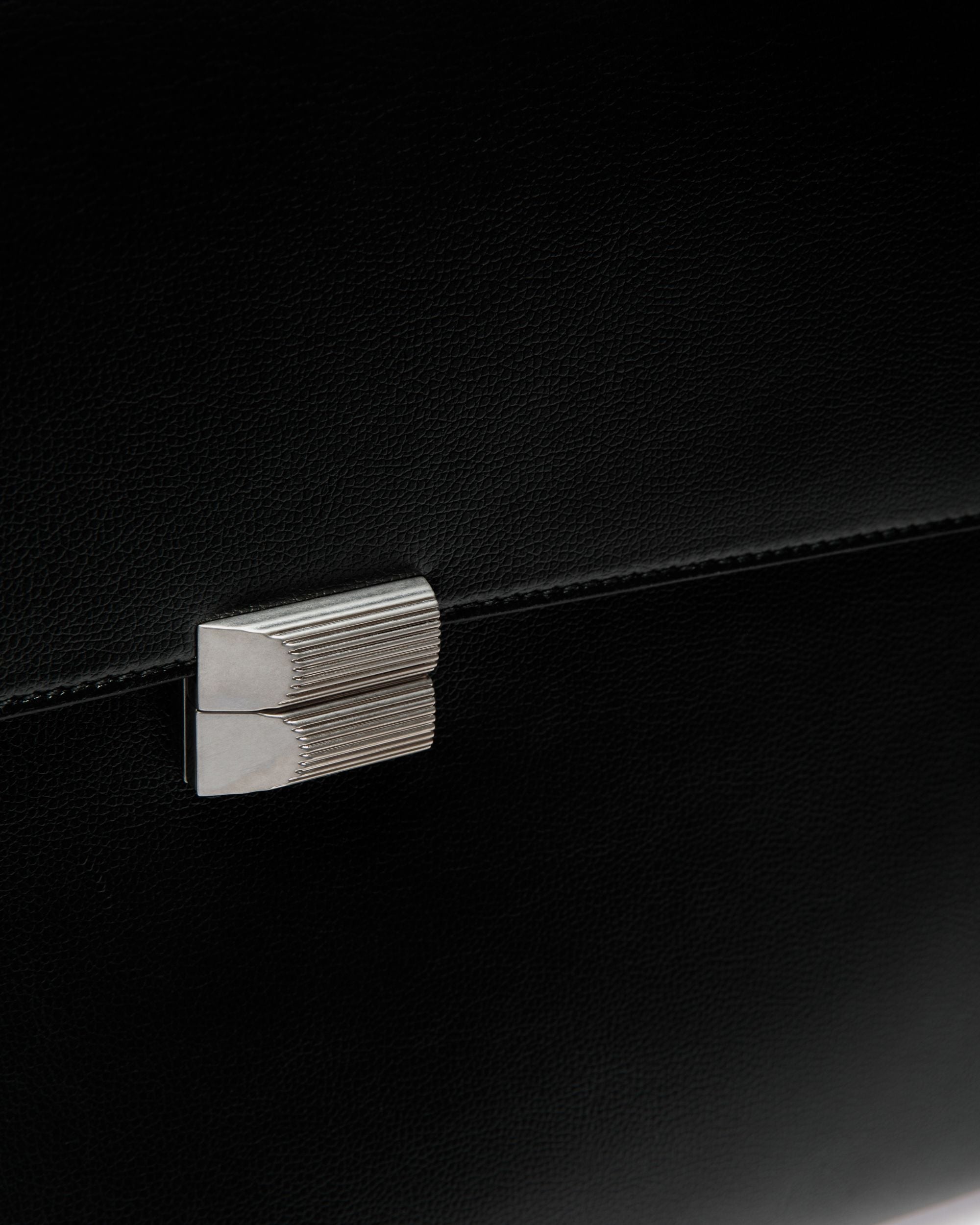 Bally Global - Cartera Banque De Piel Negra - Negro