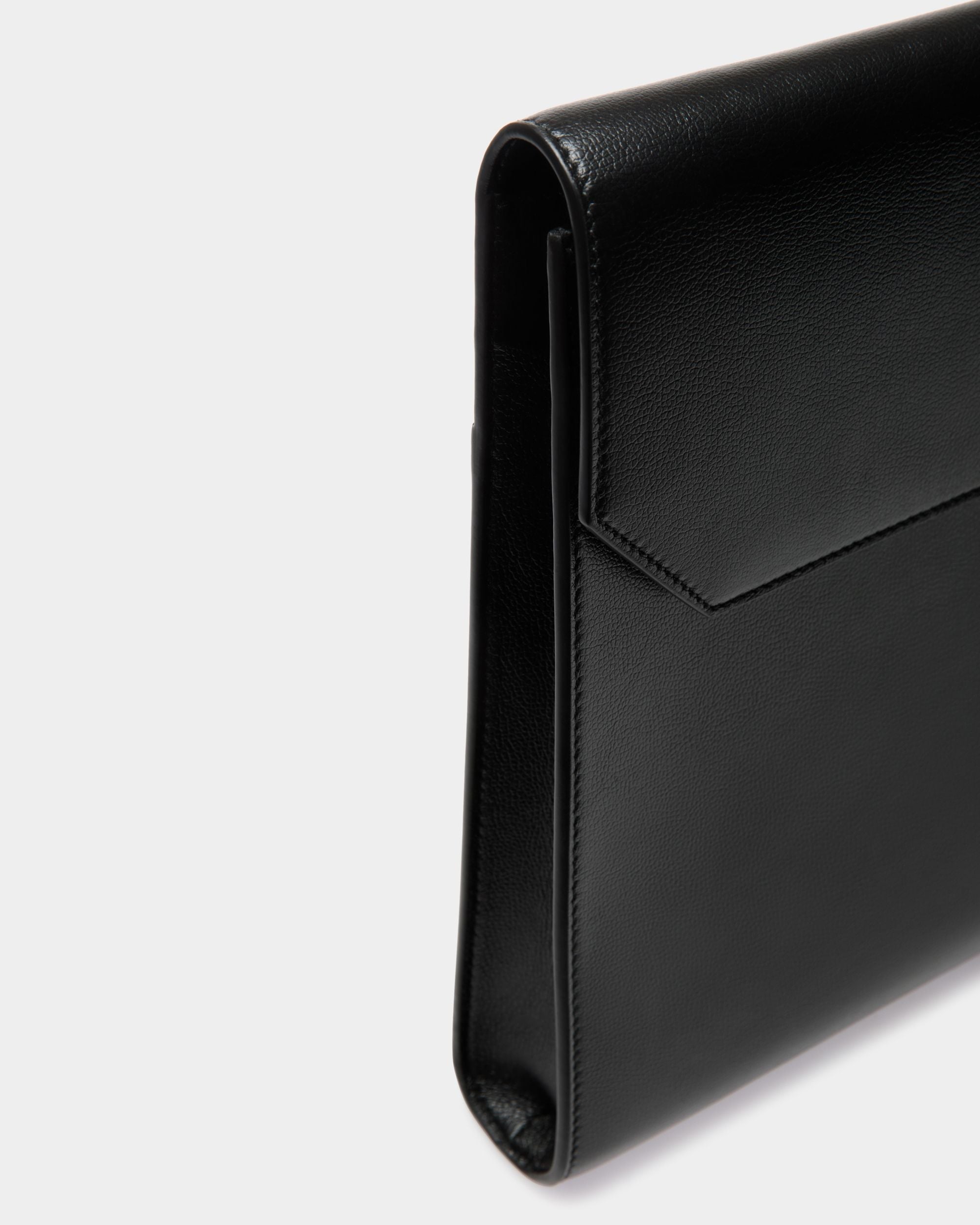 Bally Global - Cartera Banque De Piel Negra - Negro