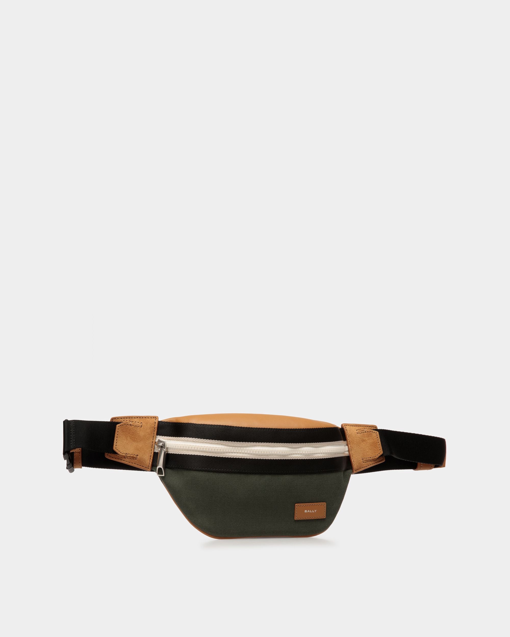 Bally Global - Riñonera Ribbon De Tela En Negro Y Verde - Multicolor