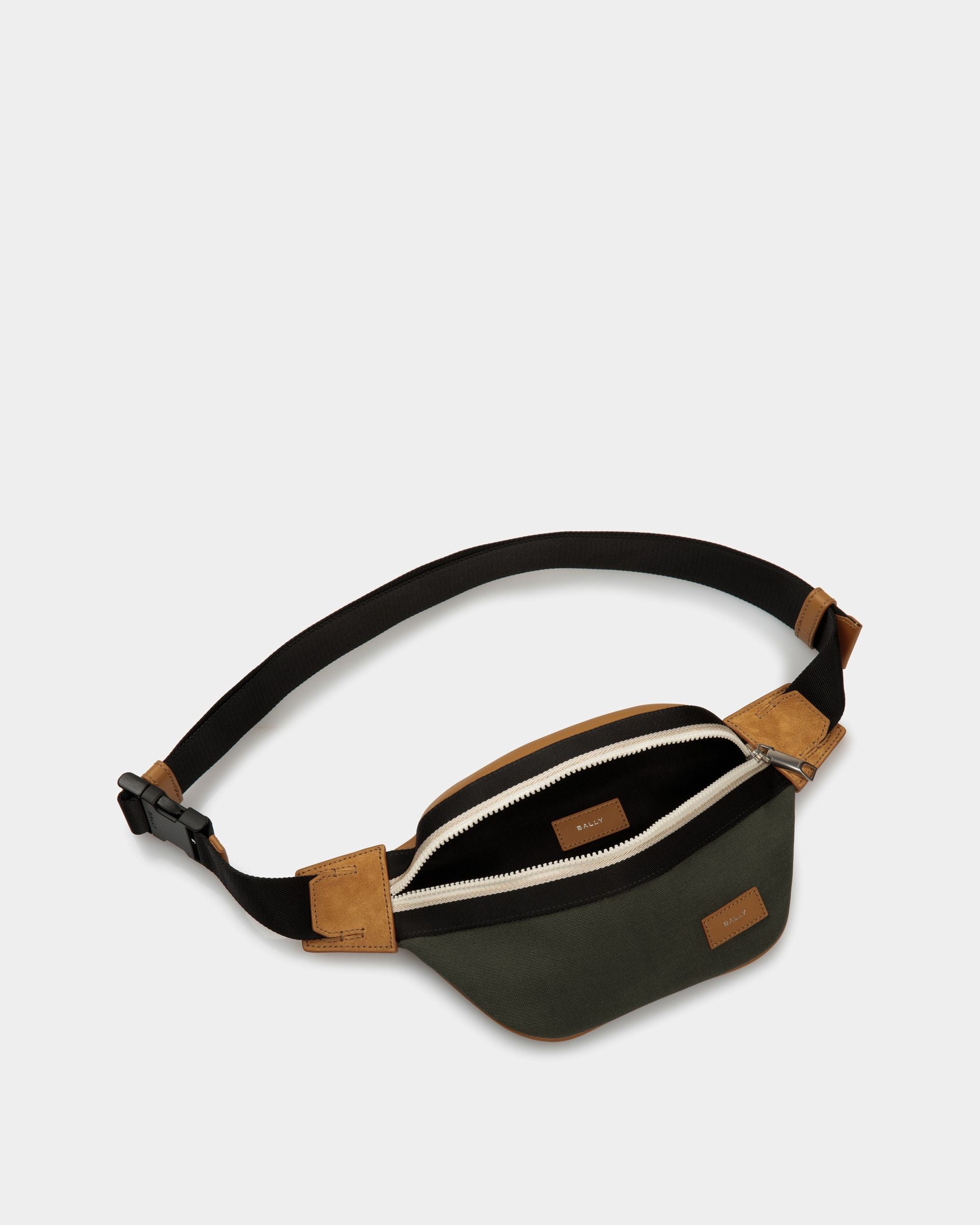 Bally Global - Riñonera Ribbon De Tela En Negro Y Verde - Multicolor