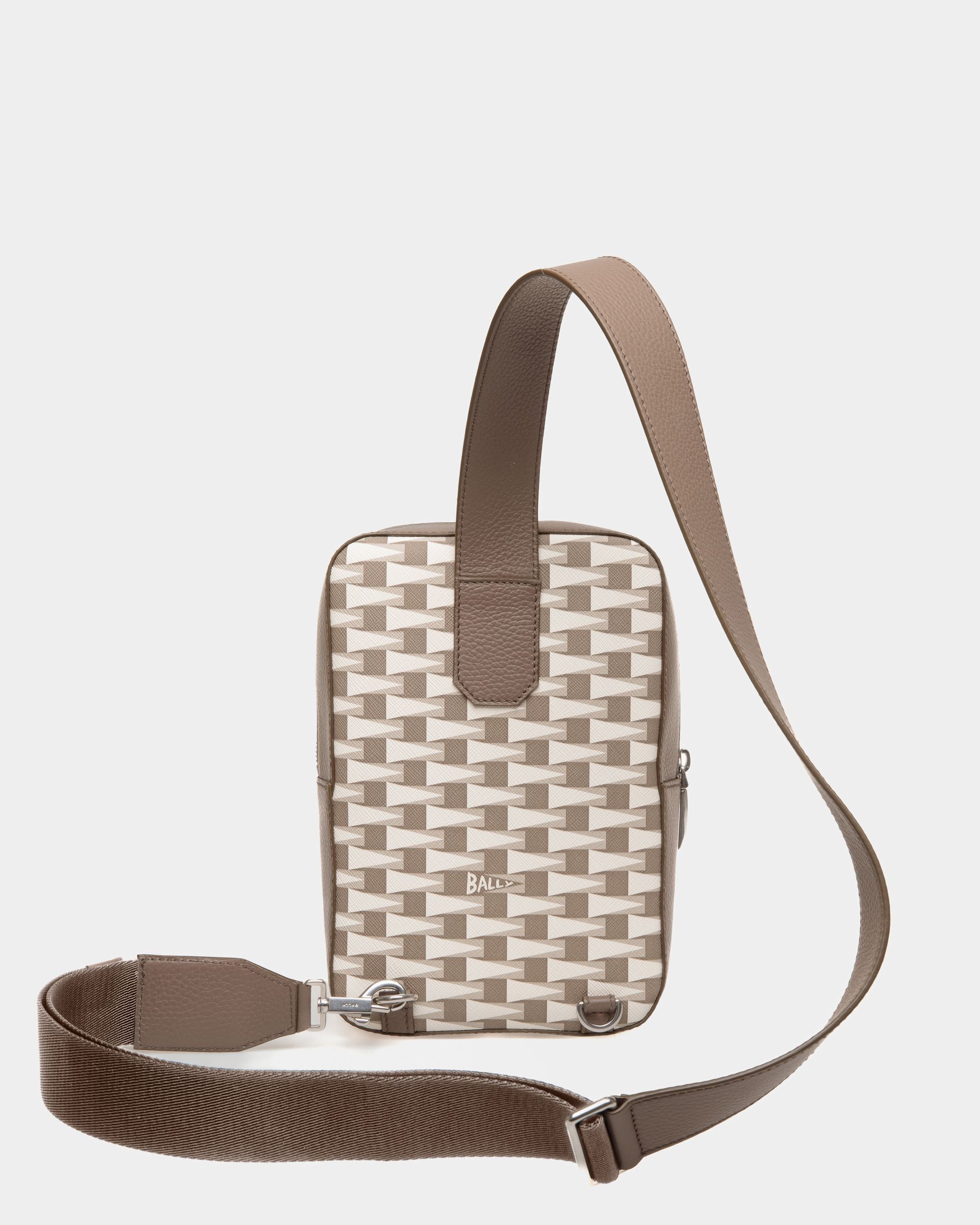 Bally Global - Pennant Sling Bag in Beige Pennant Motif TPU - Beige